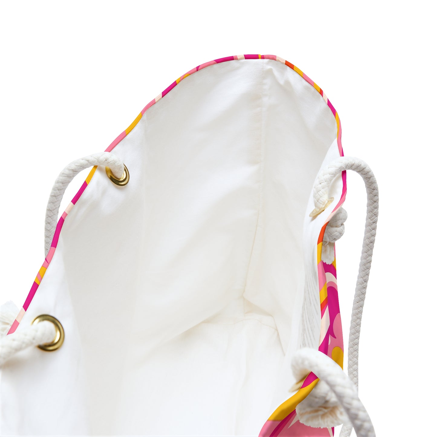 Retro Pink and Yellow Swirl Weekender Bag