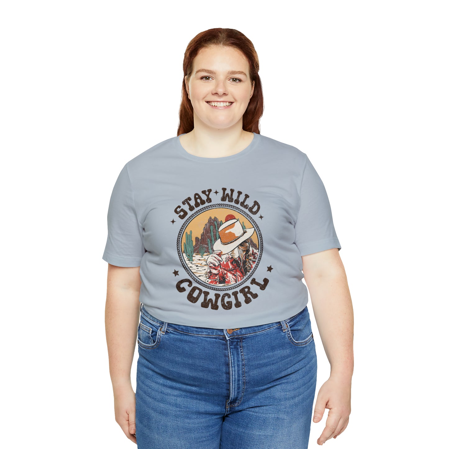 "Stay Wild Cowgirl" Unisex Jersey Short Sleeve Tee