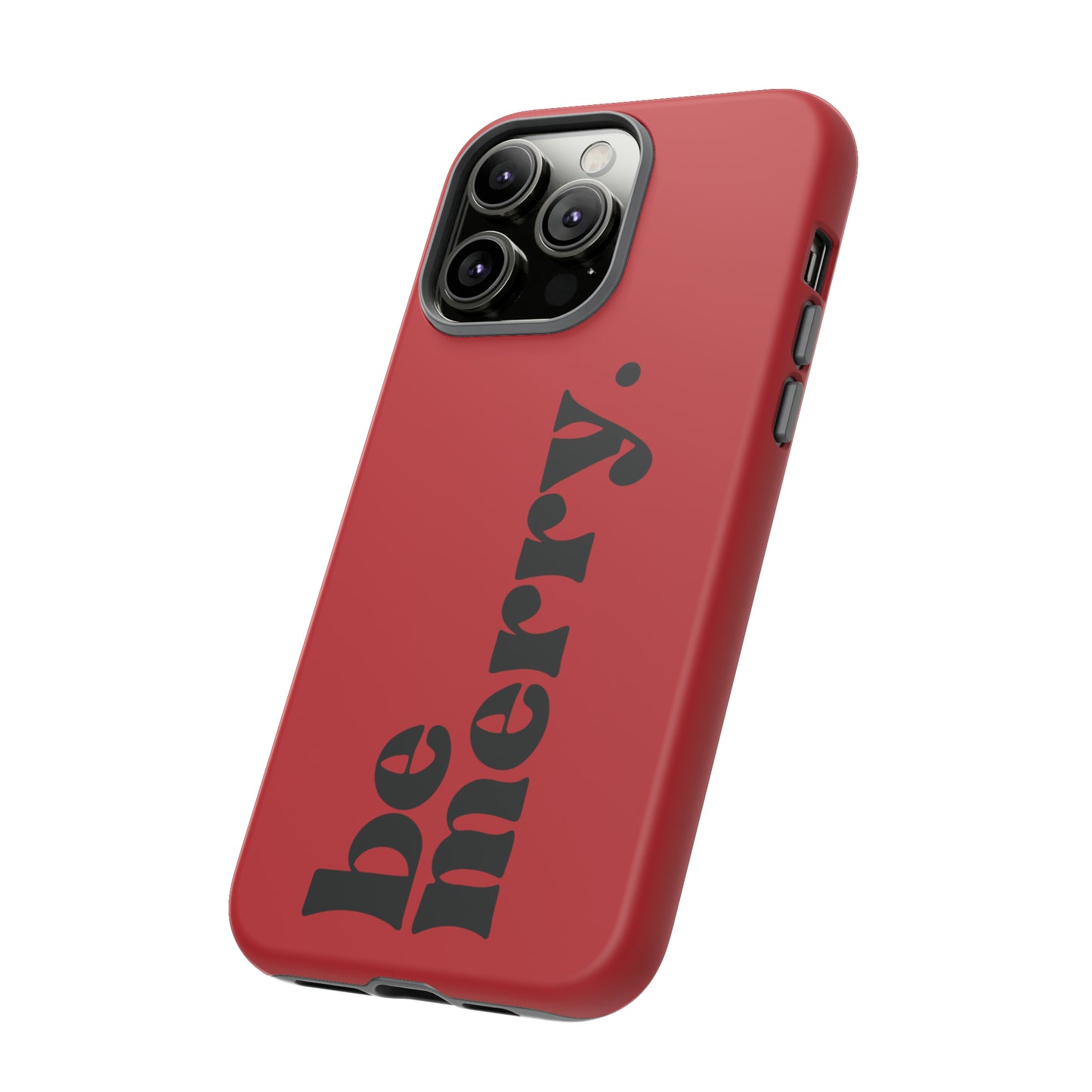 be merry Christmas/ Holiday Apple iPhone Tough Cases