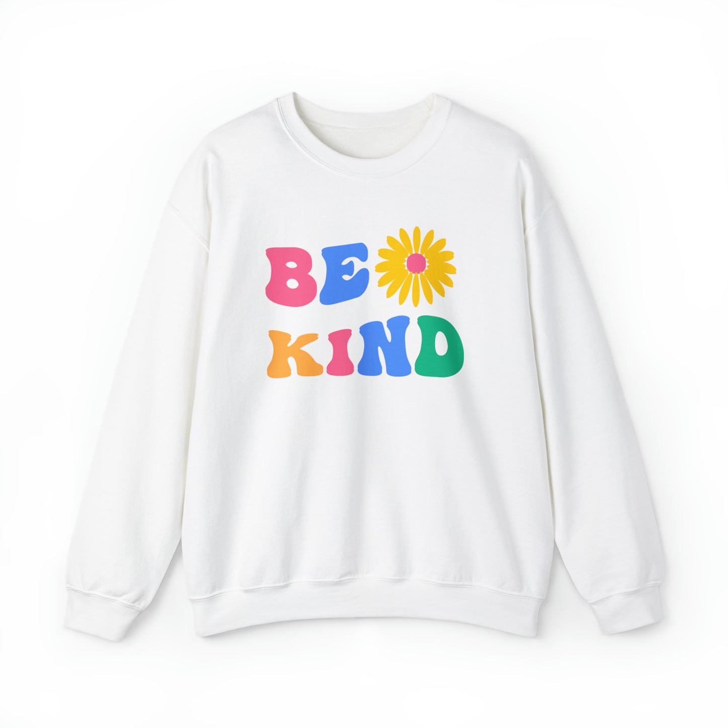 Be Kind Retro Warm Colored Unisex Heavy Blend™ Crewneck Sweatshirt