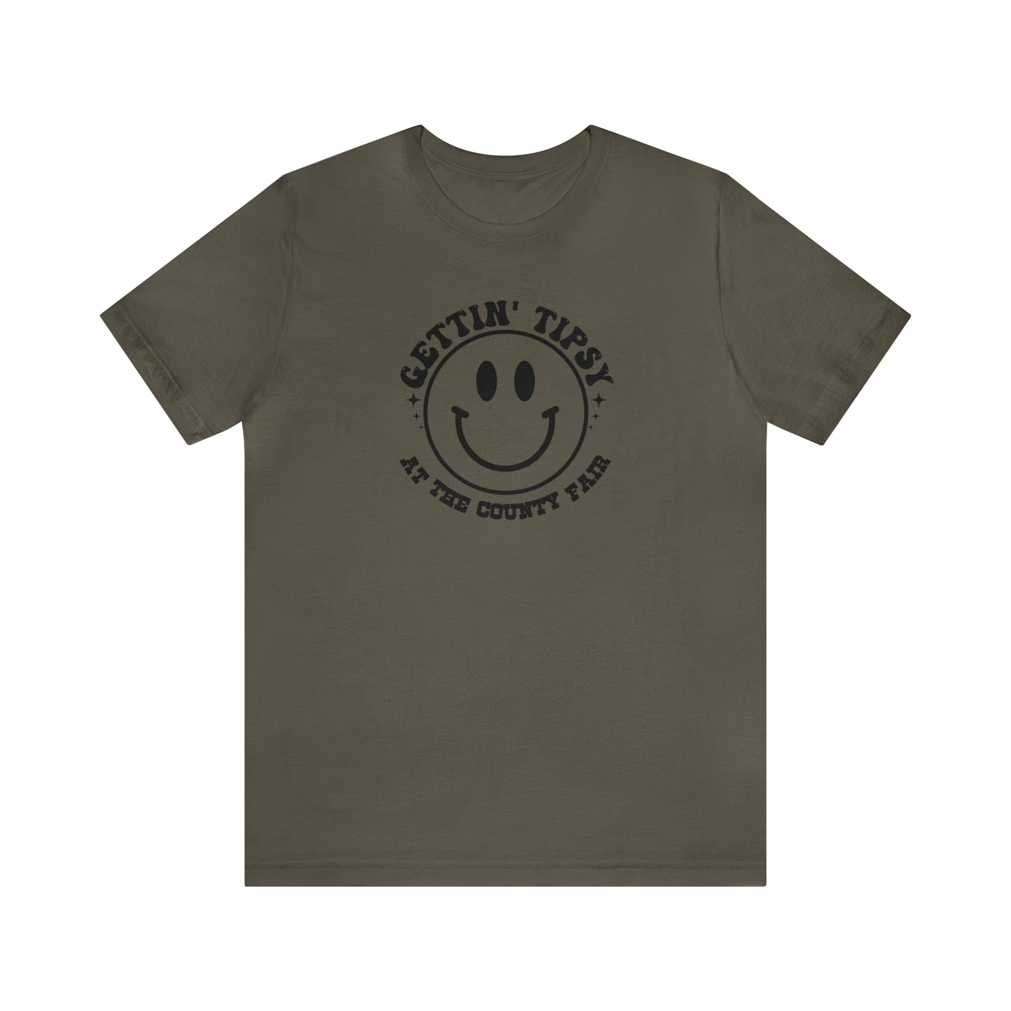 "Gettin' Tipsy at the County Fair" Unisex Jersey Short Sleeve Tee