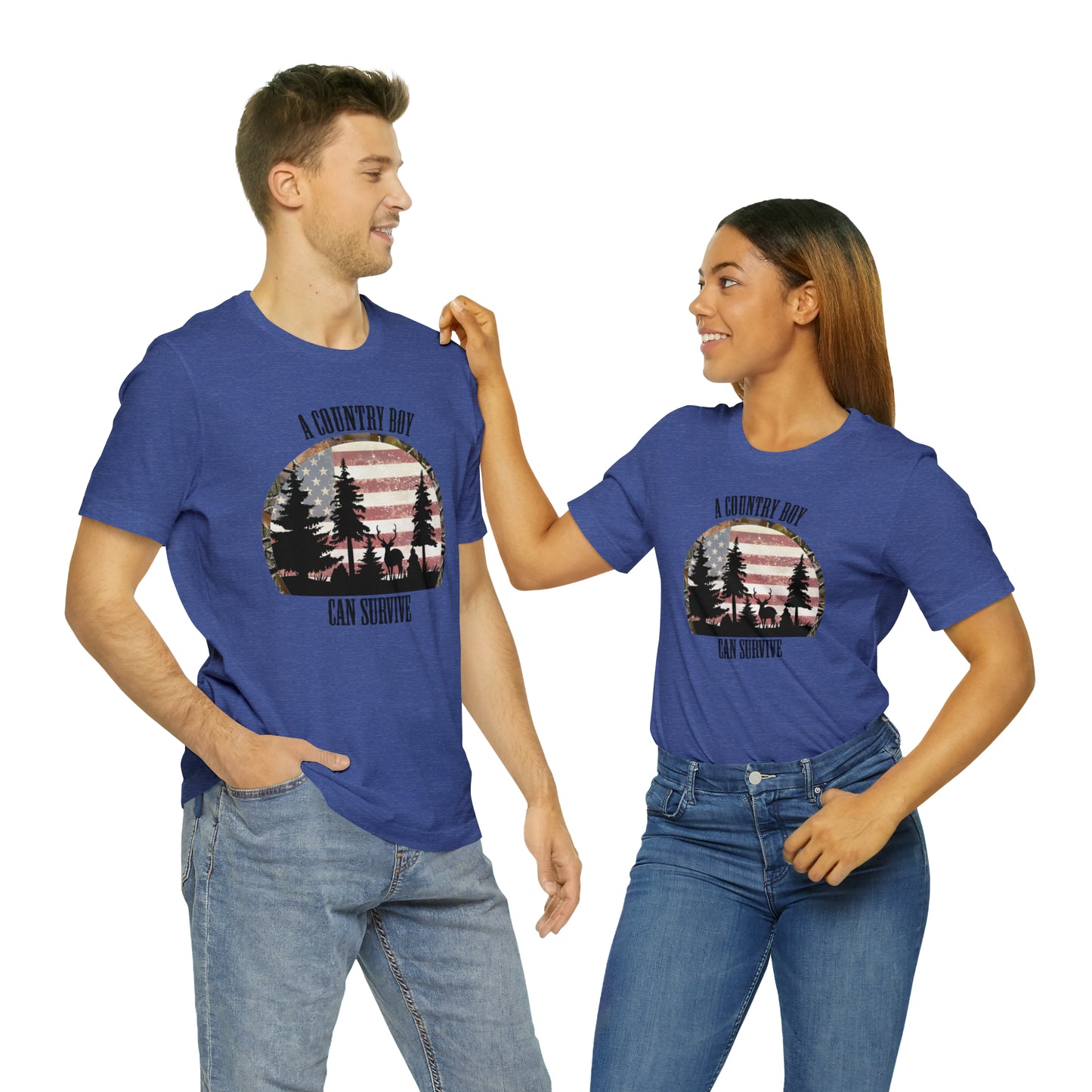 "A Country Boy Can Survive" Unisex Jersey Short Sleeve Tee