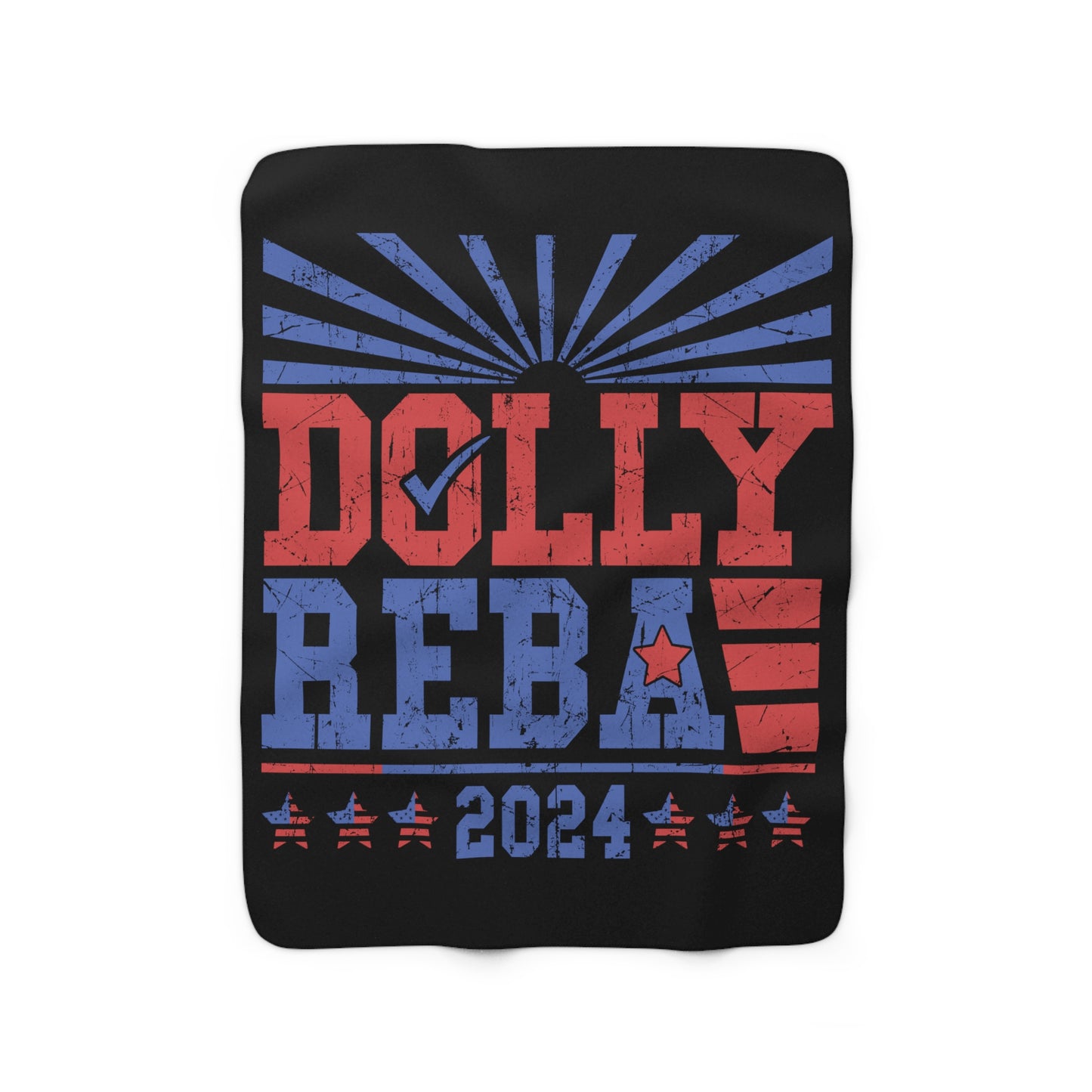 Dolly and Reba for President 2024 Sherpa Fleece Blanket