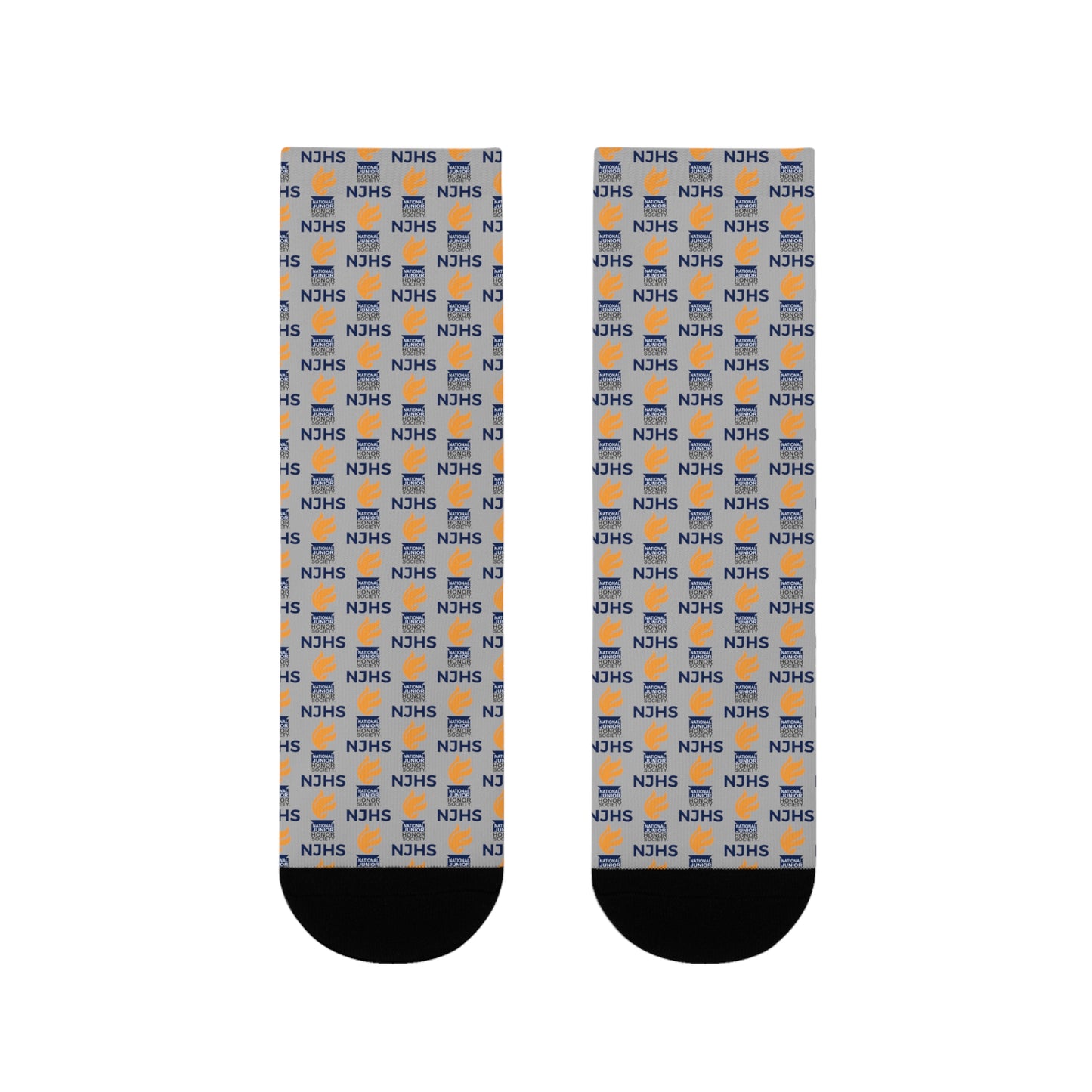 NJHS Torch Logo Sublimation Crew Socks (EU) - Gray