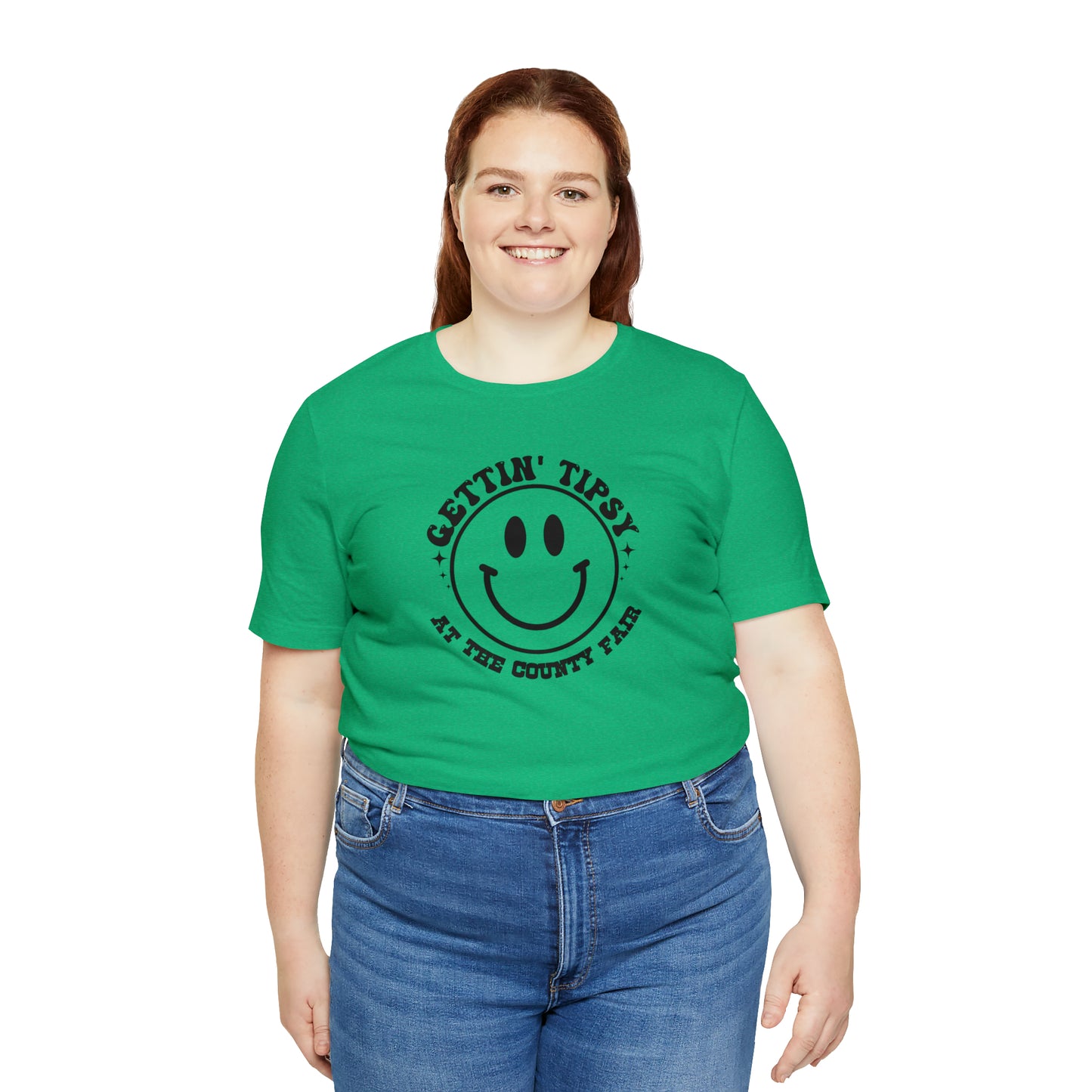 "Gettin' Tipsy at the County Fair" Unisex Jersey Short Sleeve Tee