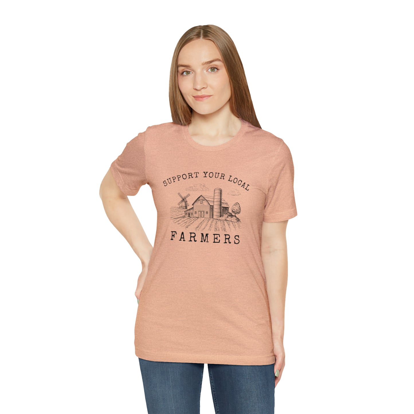 "Support Your Local Farmers Wide Scene" Unisex Jersey Short Sleeve Tee