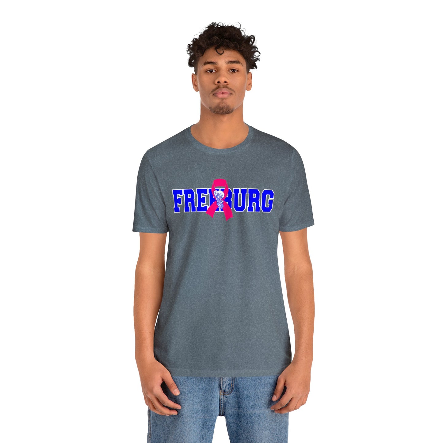Freeburg Midgets Pink Ribbon Bella Jersey Short Sleeve Tee (Unisex)