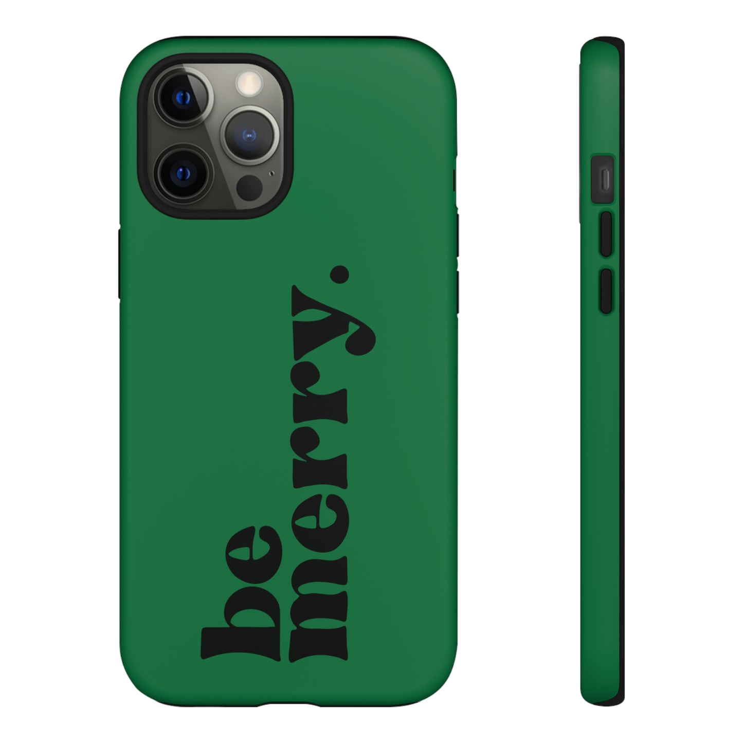 be merry Christmas/ Holiday Apple iPhone Tough Cases