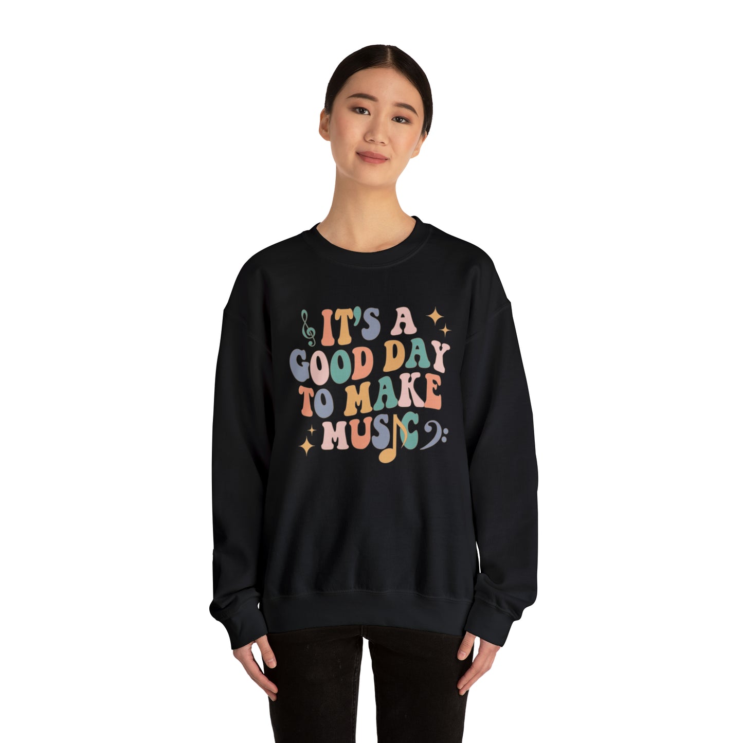 It's a Good Day to Make Music Heavyweight Crewneck Sweatshirt