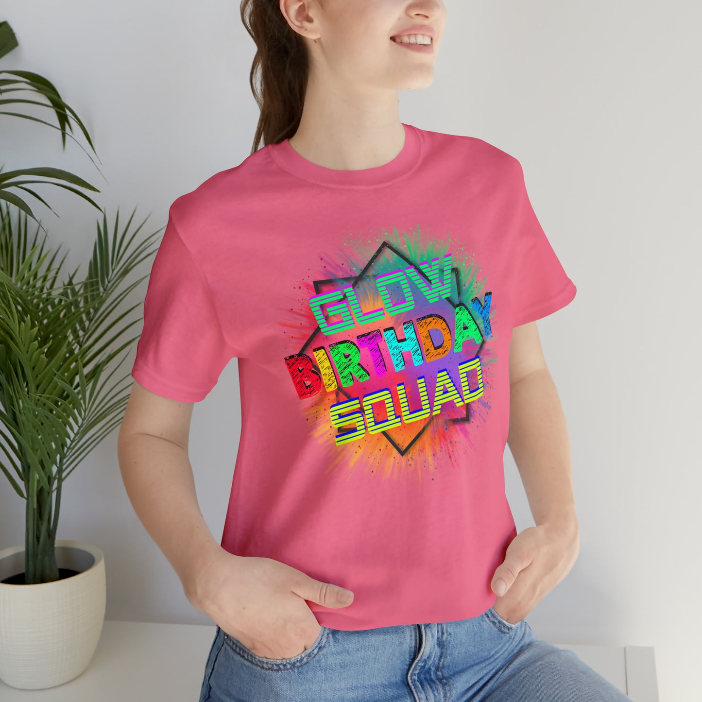 Glow Birthday Squad T-Shirt