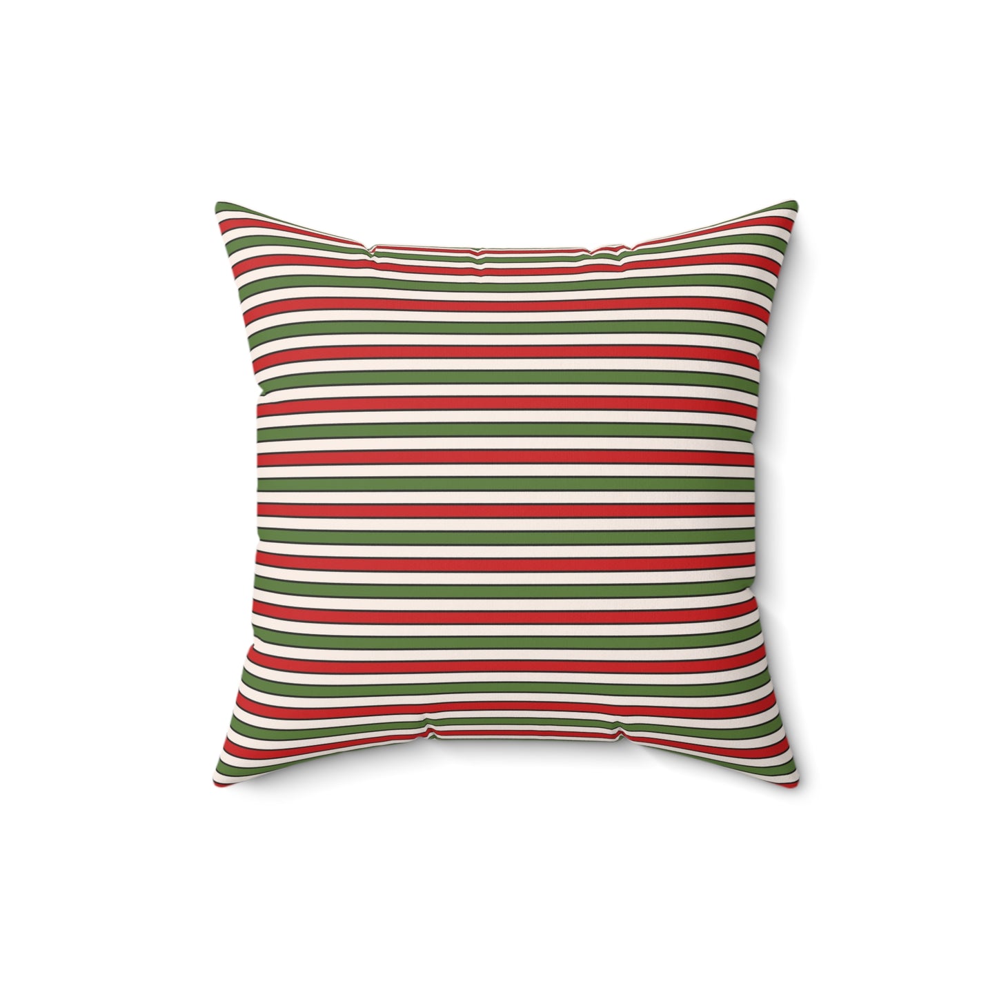 Christmas Checkerboard Pattern Polyester Square Pillow