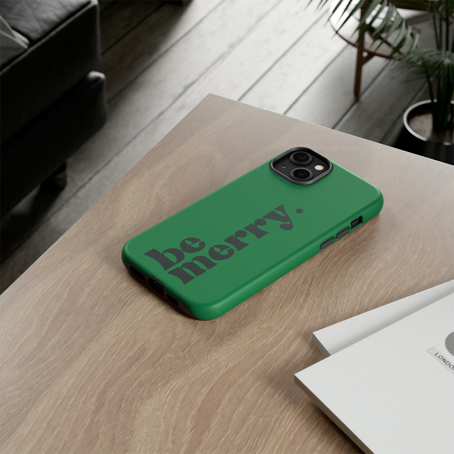 be merry Christmas/ Holiday Apple iPhone Tough Cases