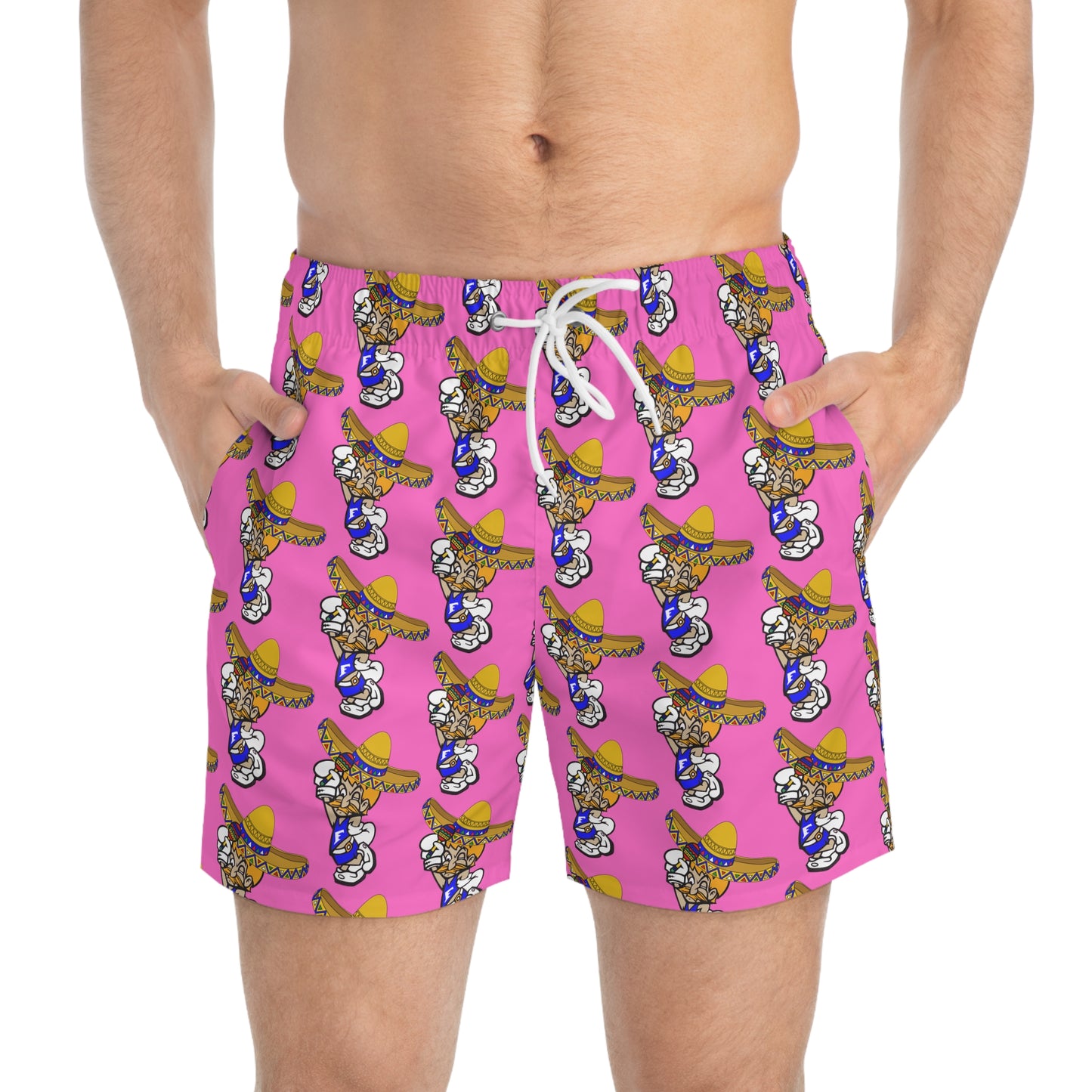 Sombrero Midget Swim Trunks - Pink