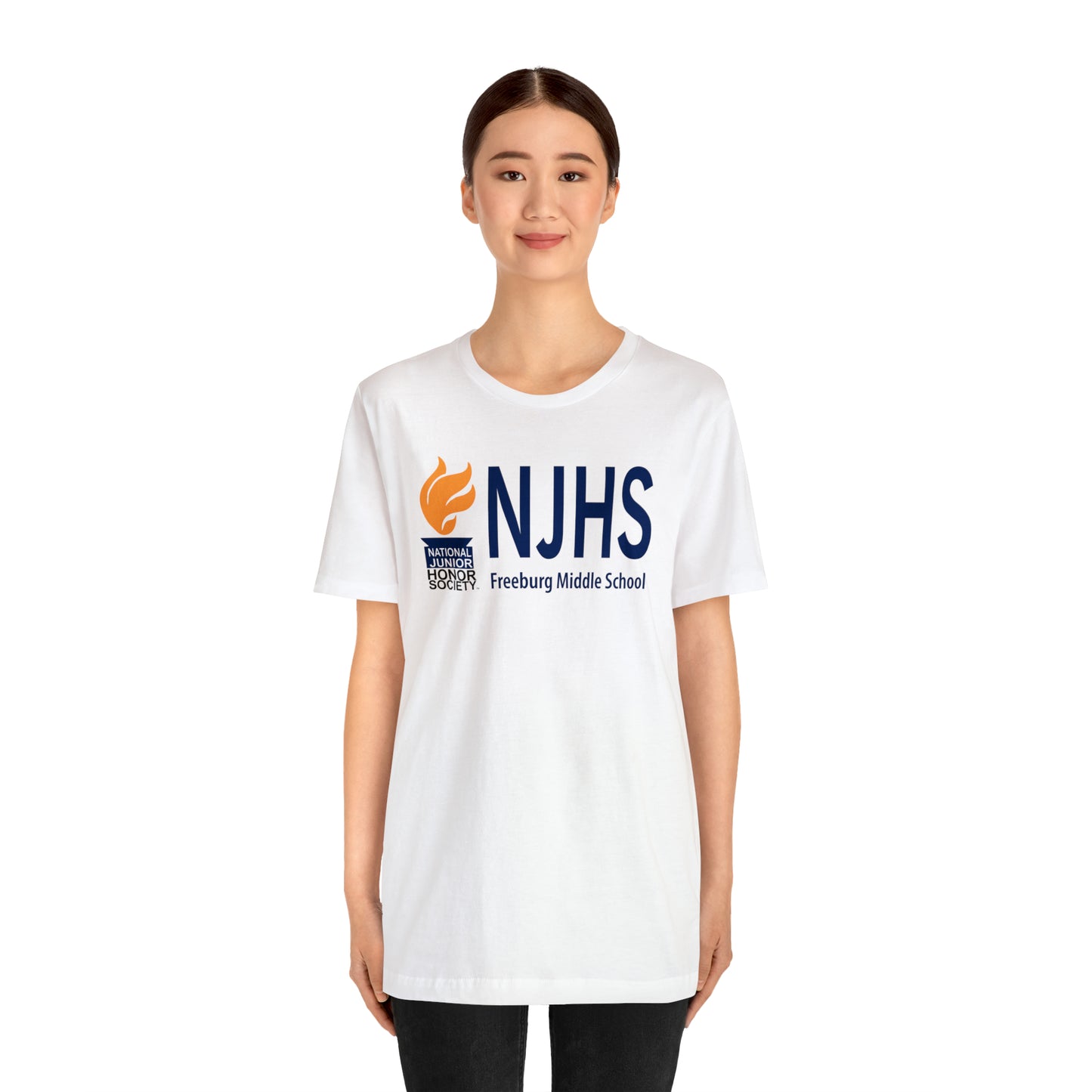 Freeburg Middle School Golden Torch NJHS Bella Jersey Short Sleeve Tee (Unisex)