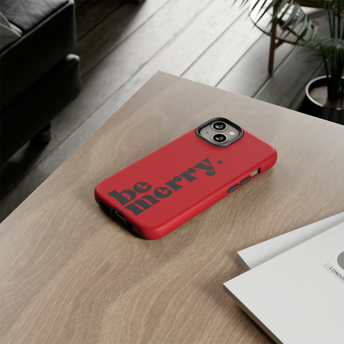 be merry Christmas/ Holiday Apple iPhone Tough Cases
