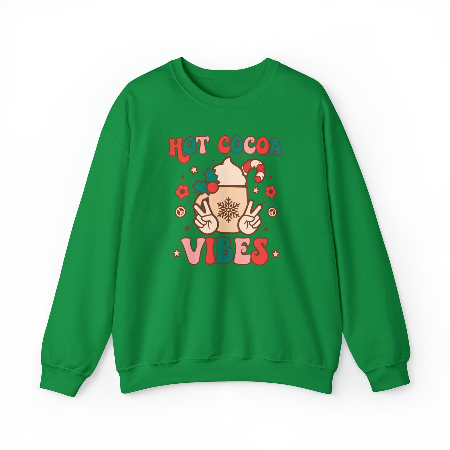 Hot Cocoa Vibes Christmas Van Unisex Heavy Blend™ Crewneck Sweatshirt