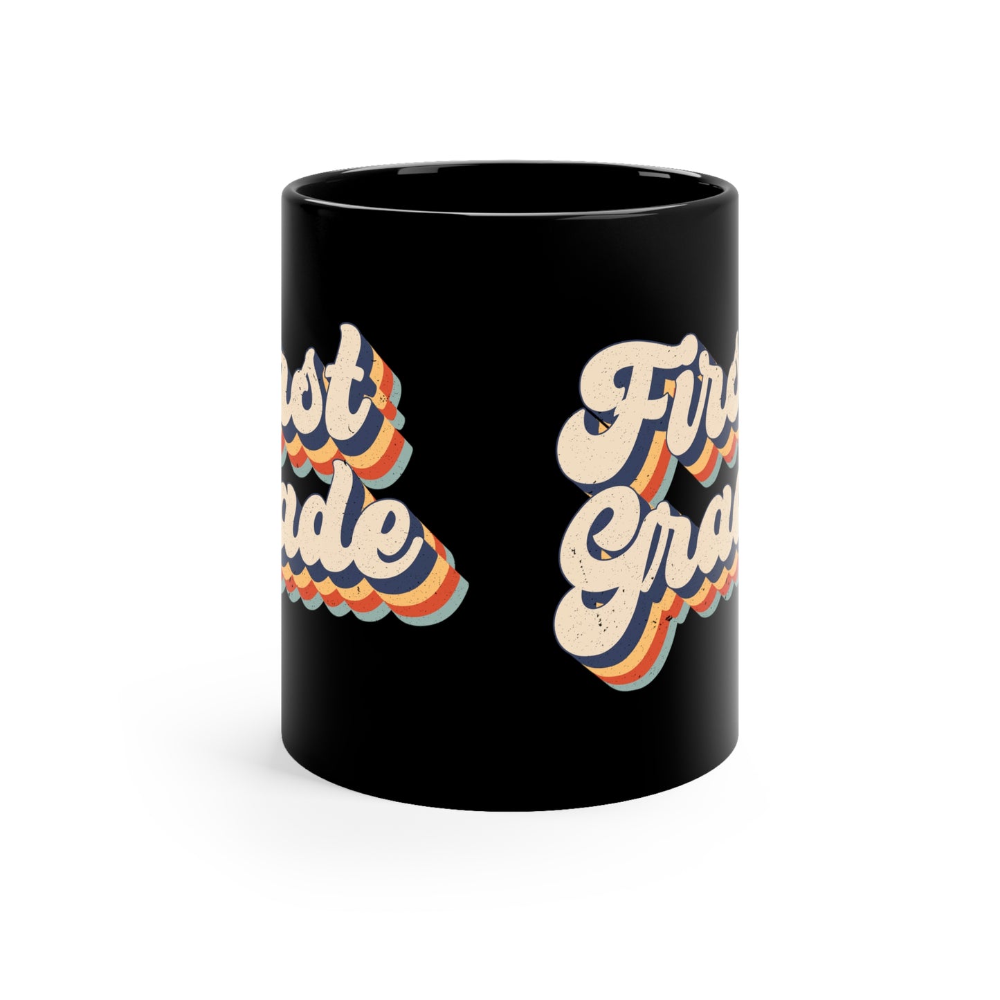 Retro First Grade 11oz Black Mug