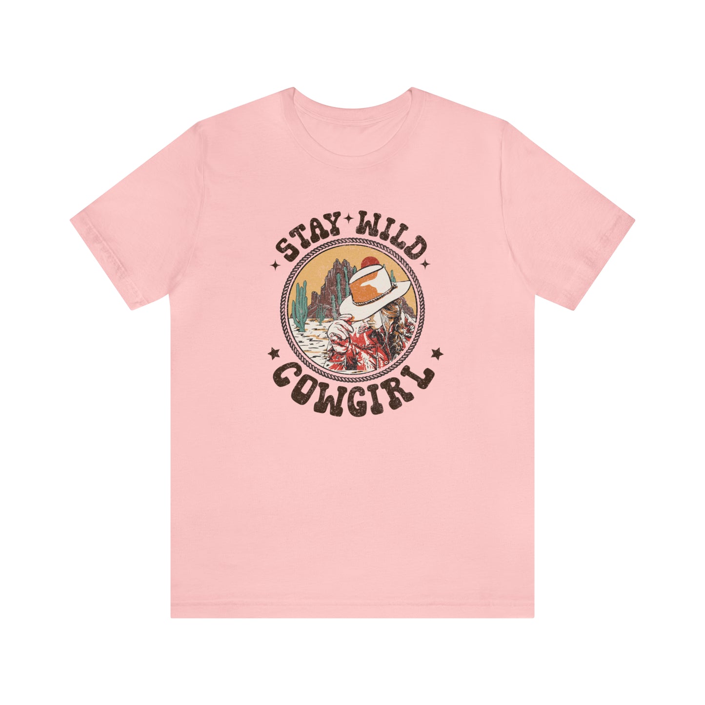 "Stay Wild Cowgirl" Unisex Jersey Short Sleeve Tee