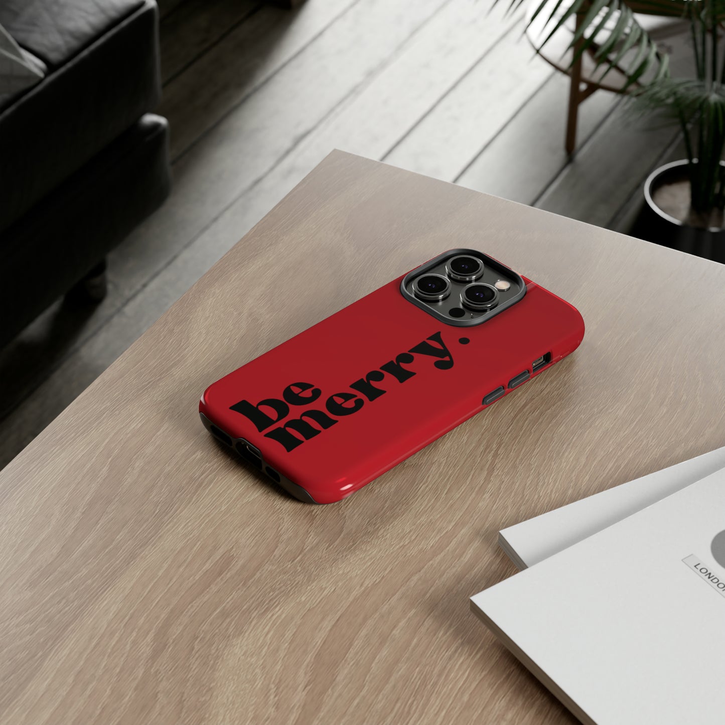 be merry Christmas/ Holiday Apple iPhone Tough Cases