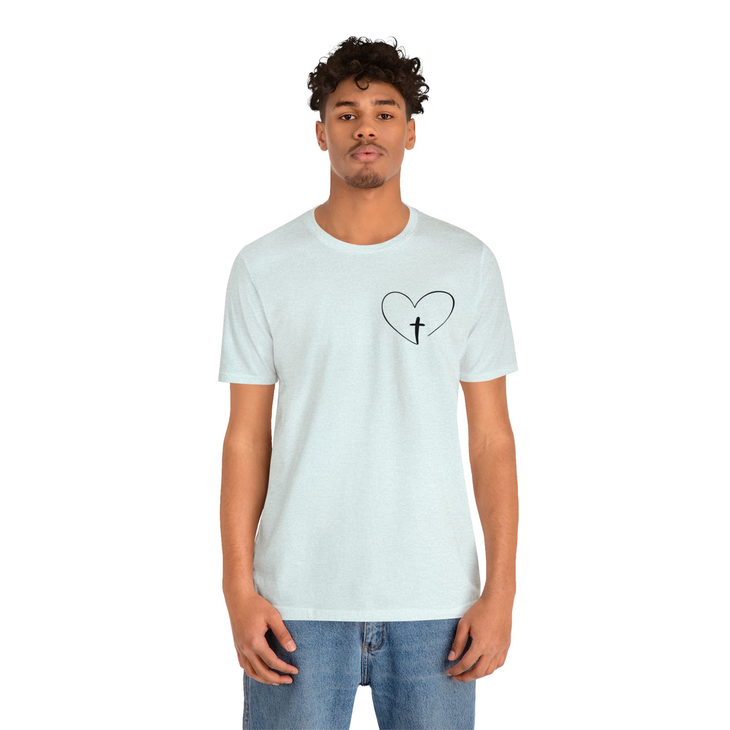 "Jesus Scripture" (Front and Back Design) Unisex Jersey Short Sleeve Tee