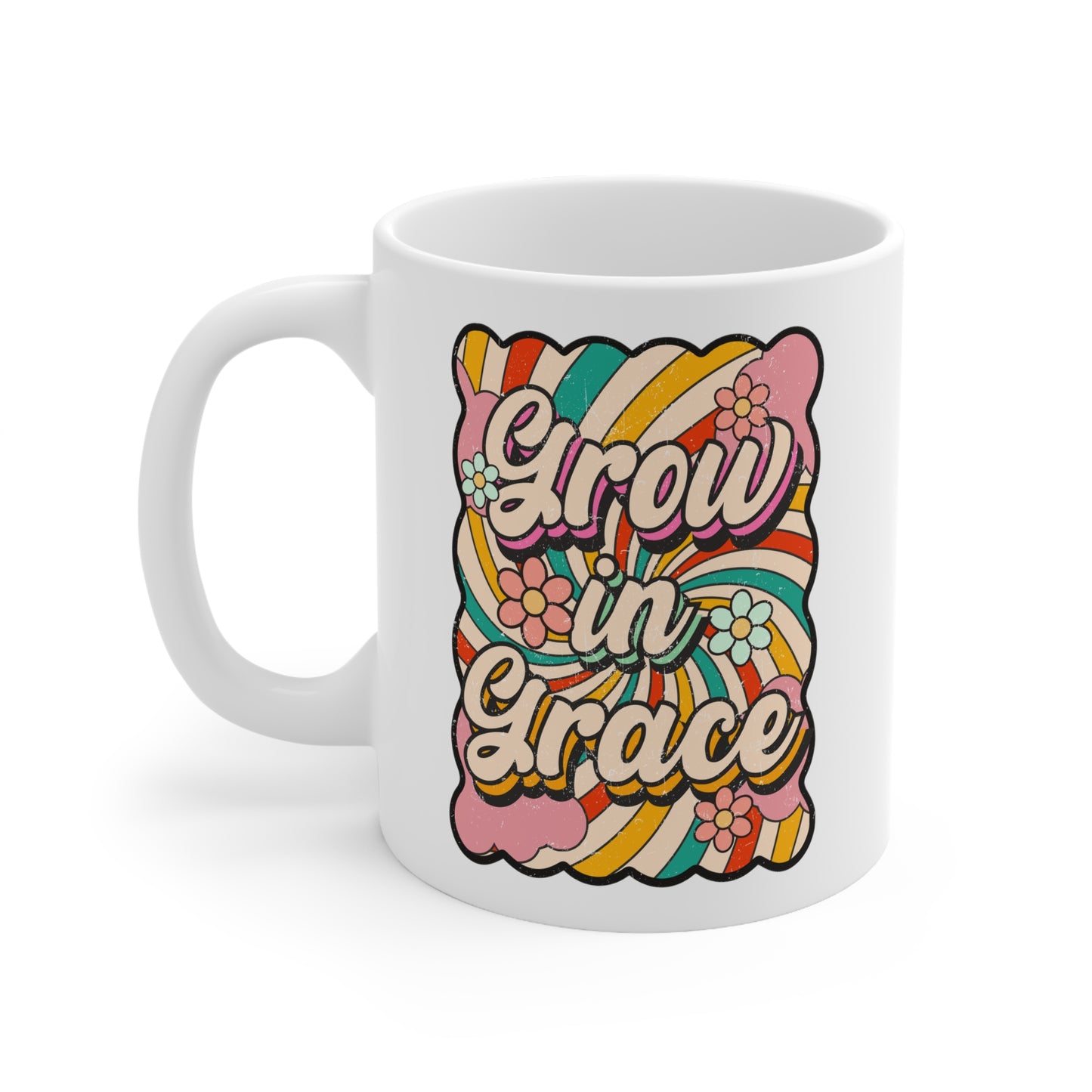 Grow in Grace Christian Ceramic Mug 11oz