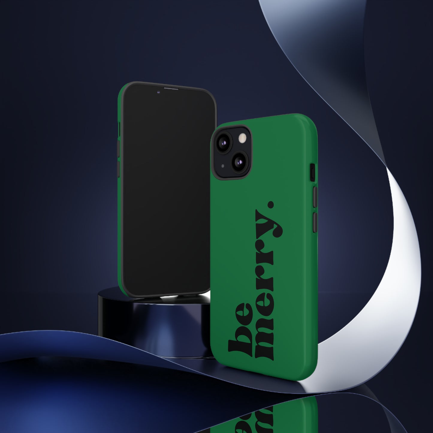 be merry Christmas/ Holiday Apple iPhone Tough Cases