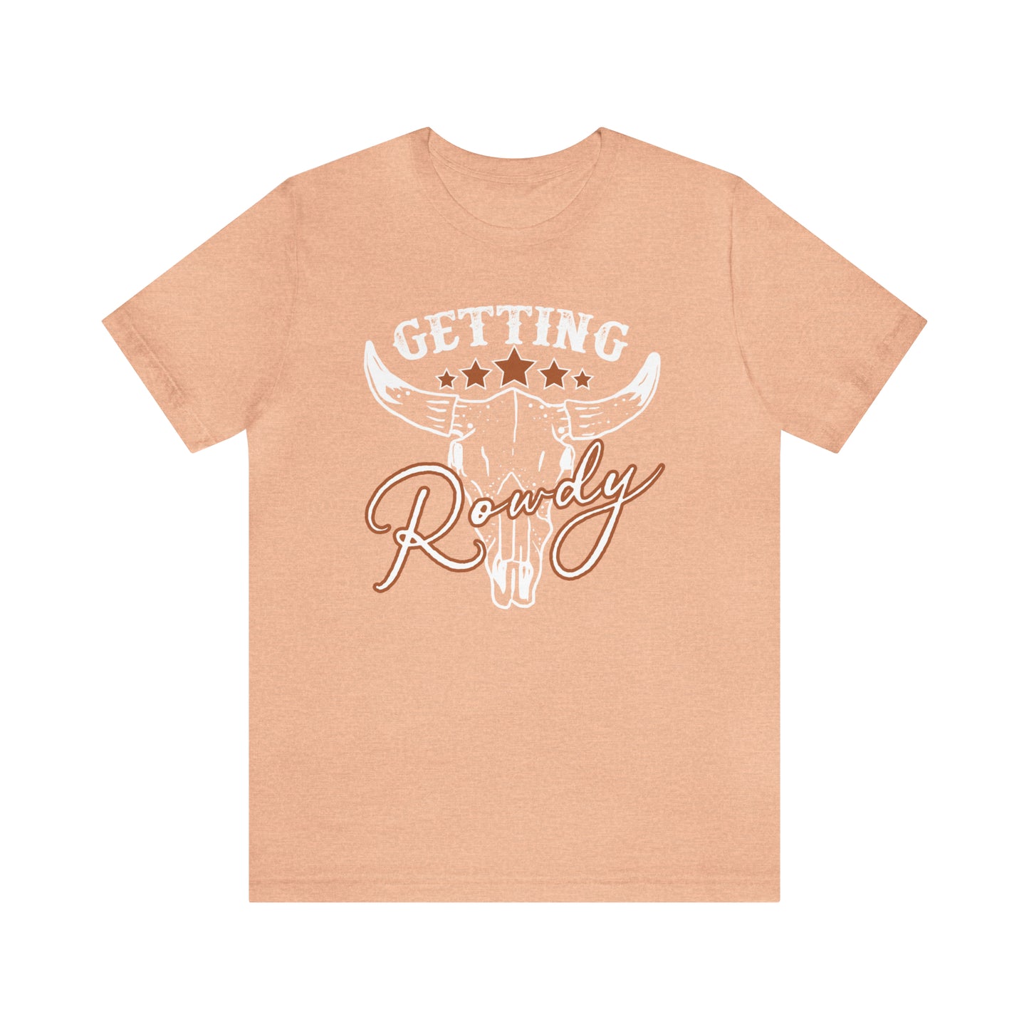 Vintage Getting Rowdy Party/ Bridesmaid/ Groomsman T-Shirt - White Ink