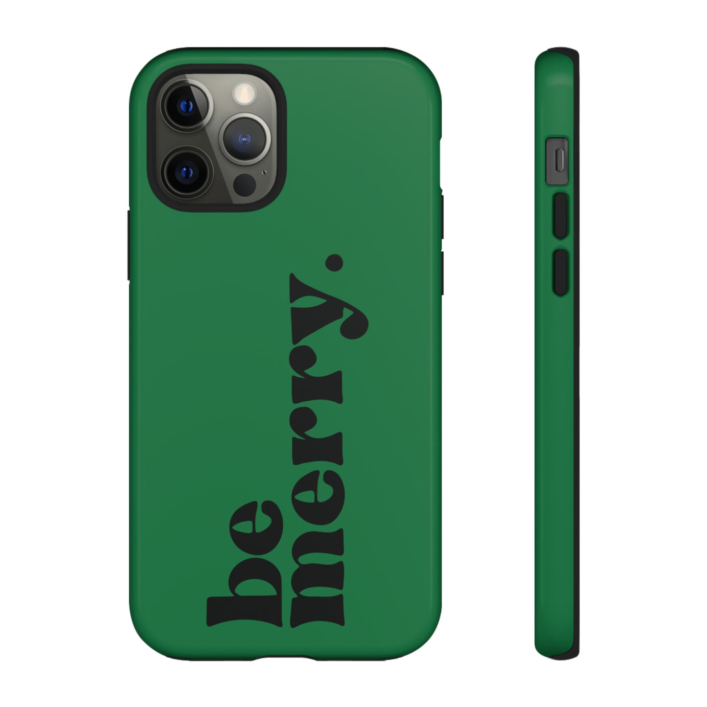be merry Christmas/ Holiday Apple iPhone Tough Cases