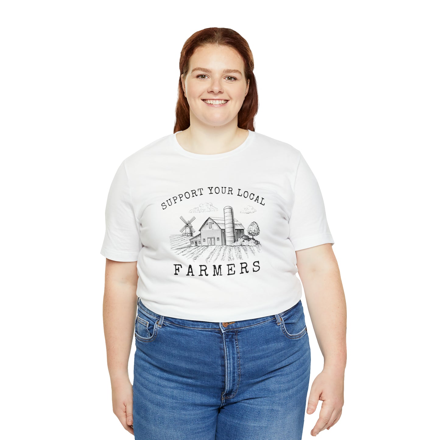 "Support Your Local Farmers Wide Scene" Unisex Jersey Short Sleeve Tee