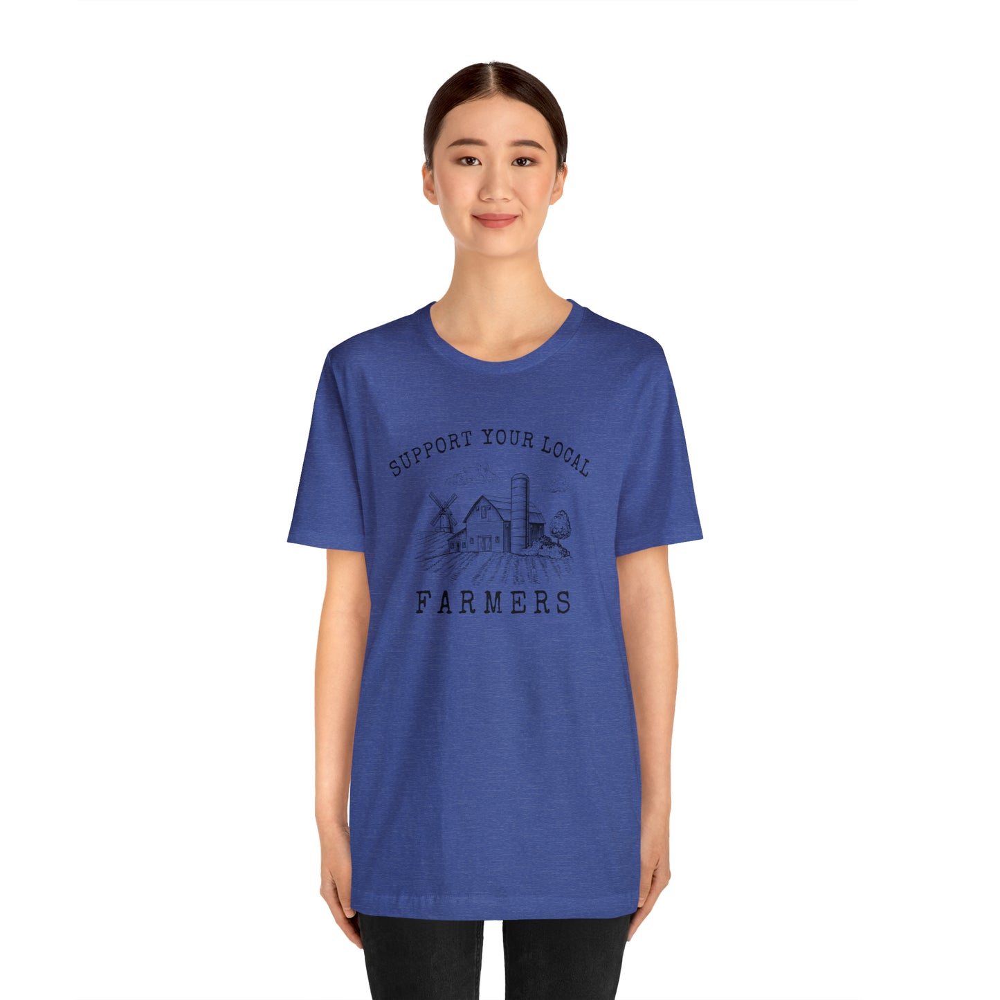 "Support Your Local Farmers Wide Scene" Unisex Jersey Short Sleeve Tee