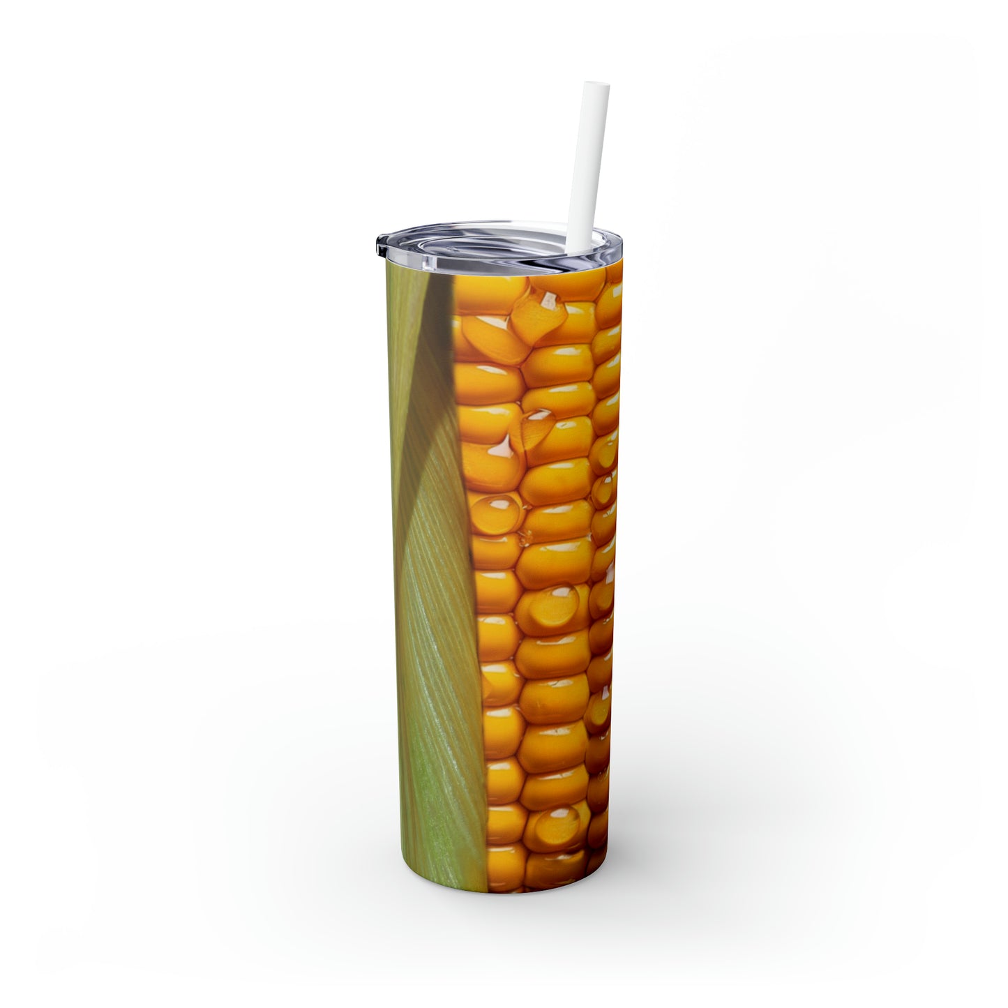 Ear of Corn/ Corn on the Cob Country Farming Skinny Tumbler with Straw, 20oz