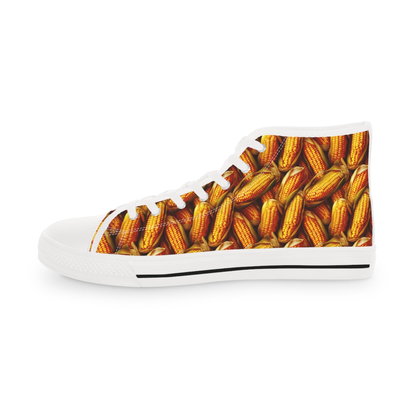Grain Farmer/ Field Corn Shoes Men's High Top Sneakers - Green