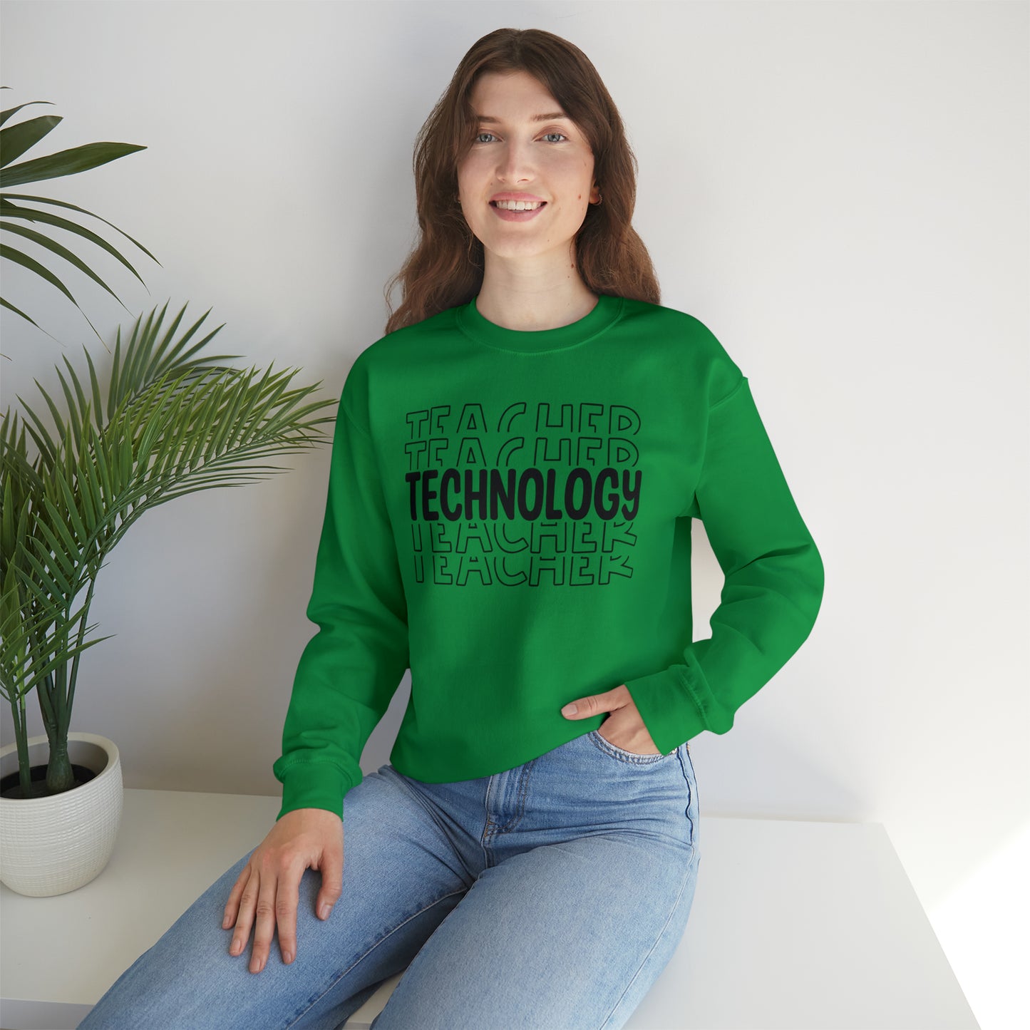 Technology Teacher Lined Heavyweight Crewneck Sweatshirt