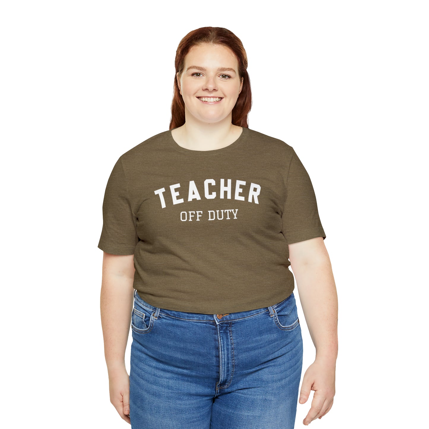 "Teacher Off-Duty" Unisex Jersey Short Sleeve Tee