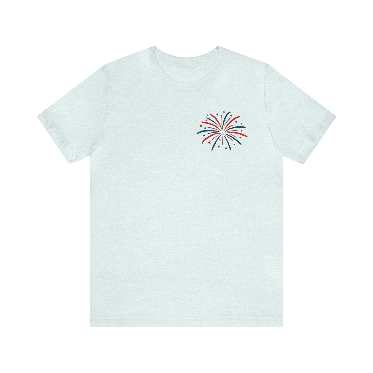 "Land of the Free Because of the Brave" Unisex Jersey Short Sleeve Tee (Front and Back Design)
