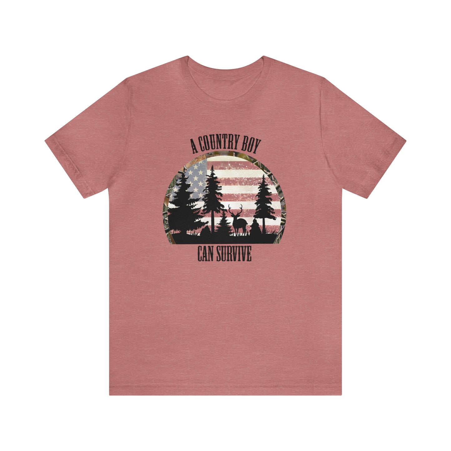 "A Country Boy Can Survive" Unisex Jersey Short Sleeve Tee