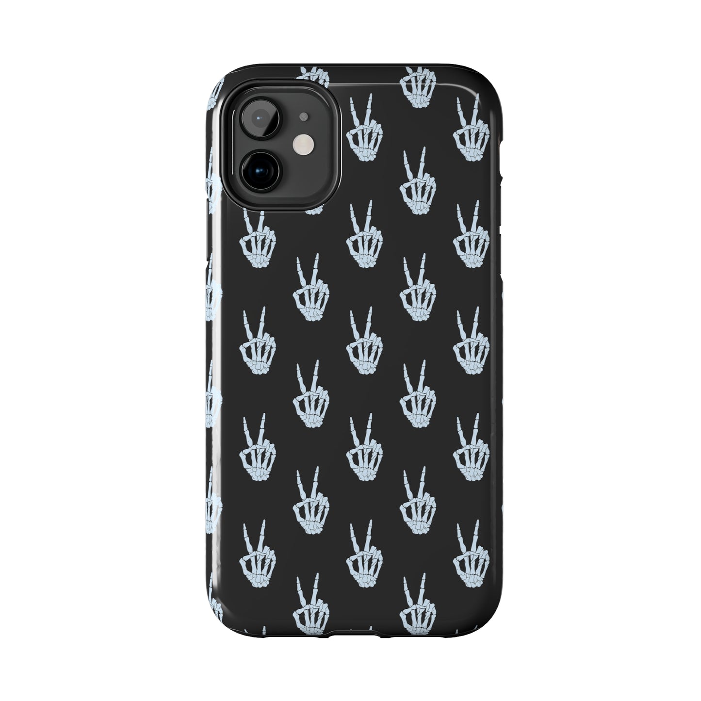 Skeleton Hand Peace Sign Tough Phone Cases