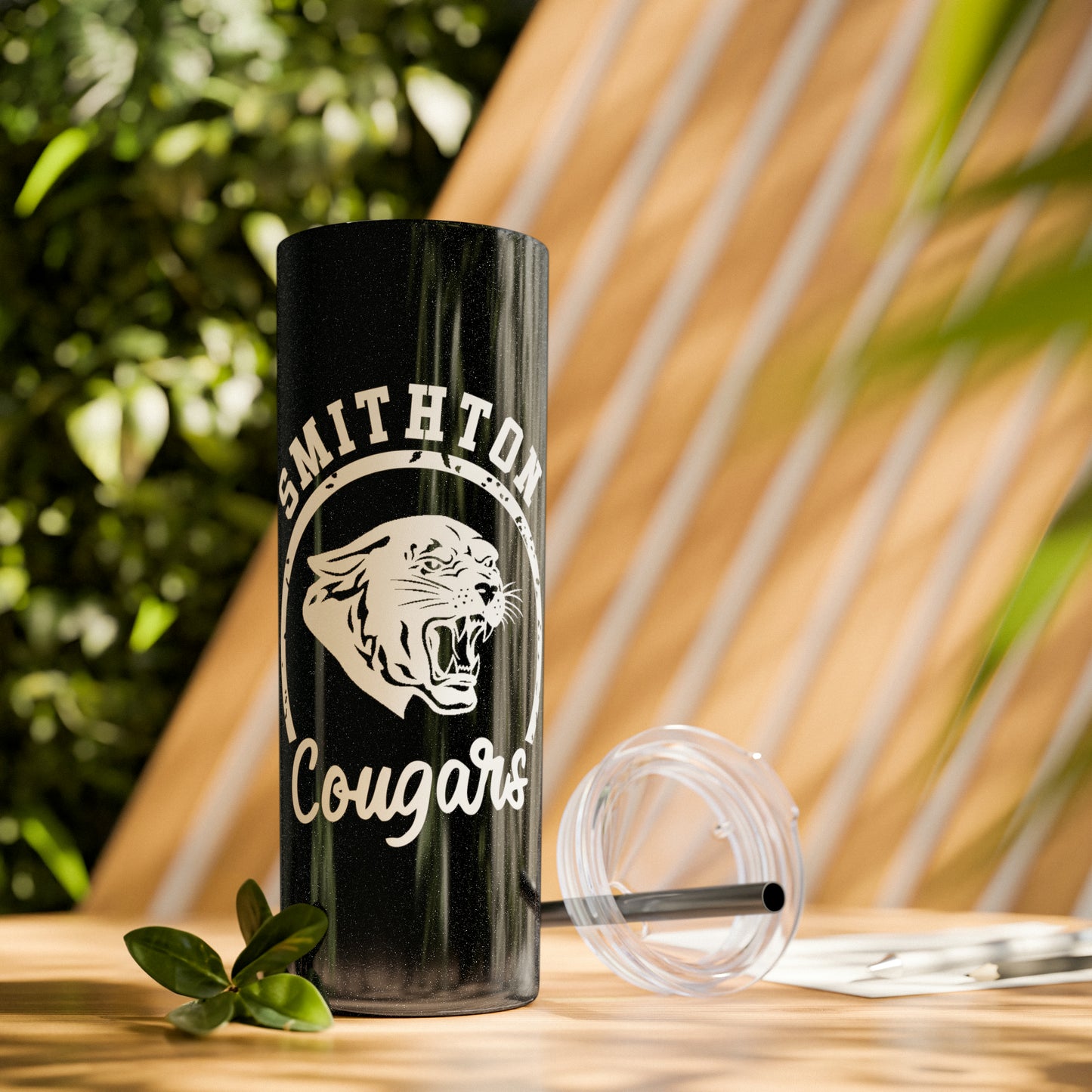 Smithton Cougars Skinny Tumbler with Straw, 20oz