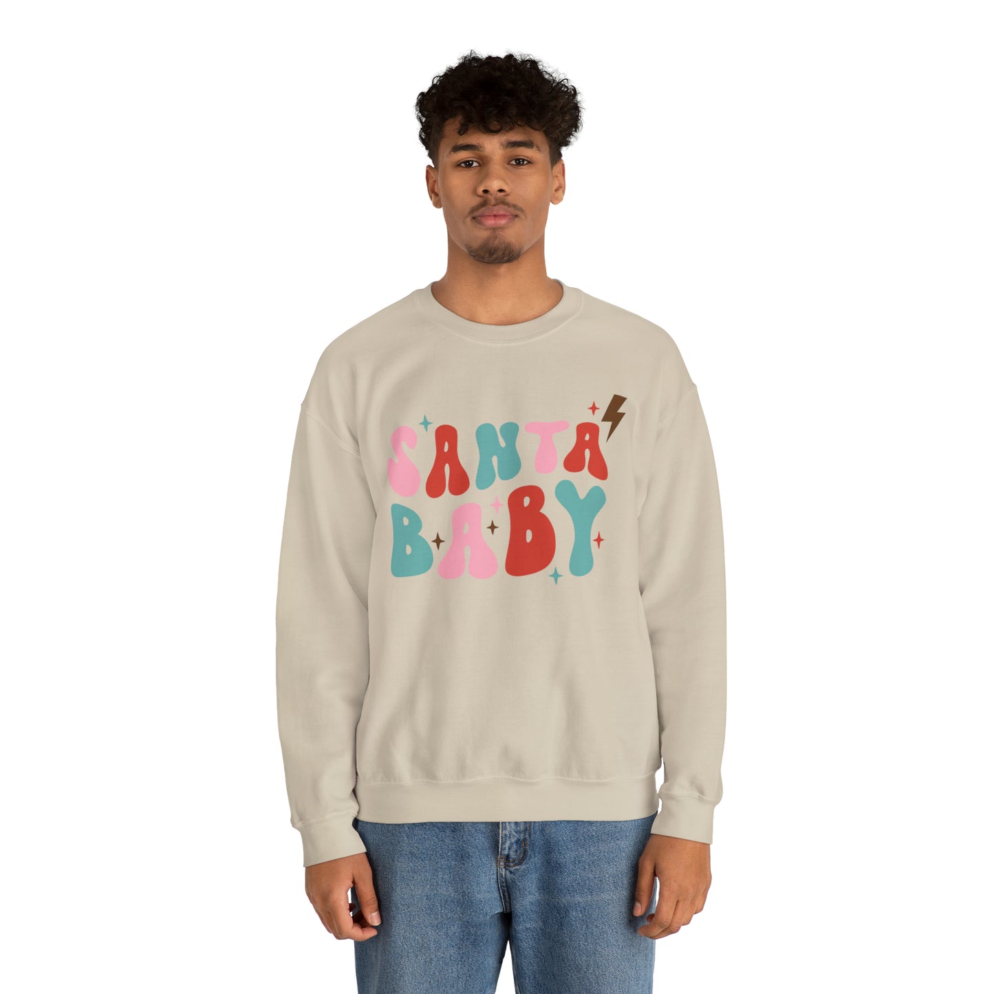 Santa Baby Heavyweight Crewneck Sweatshirt