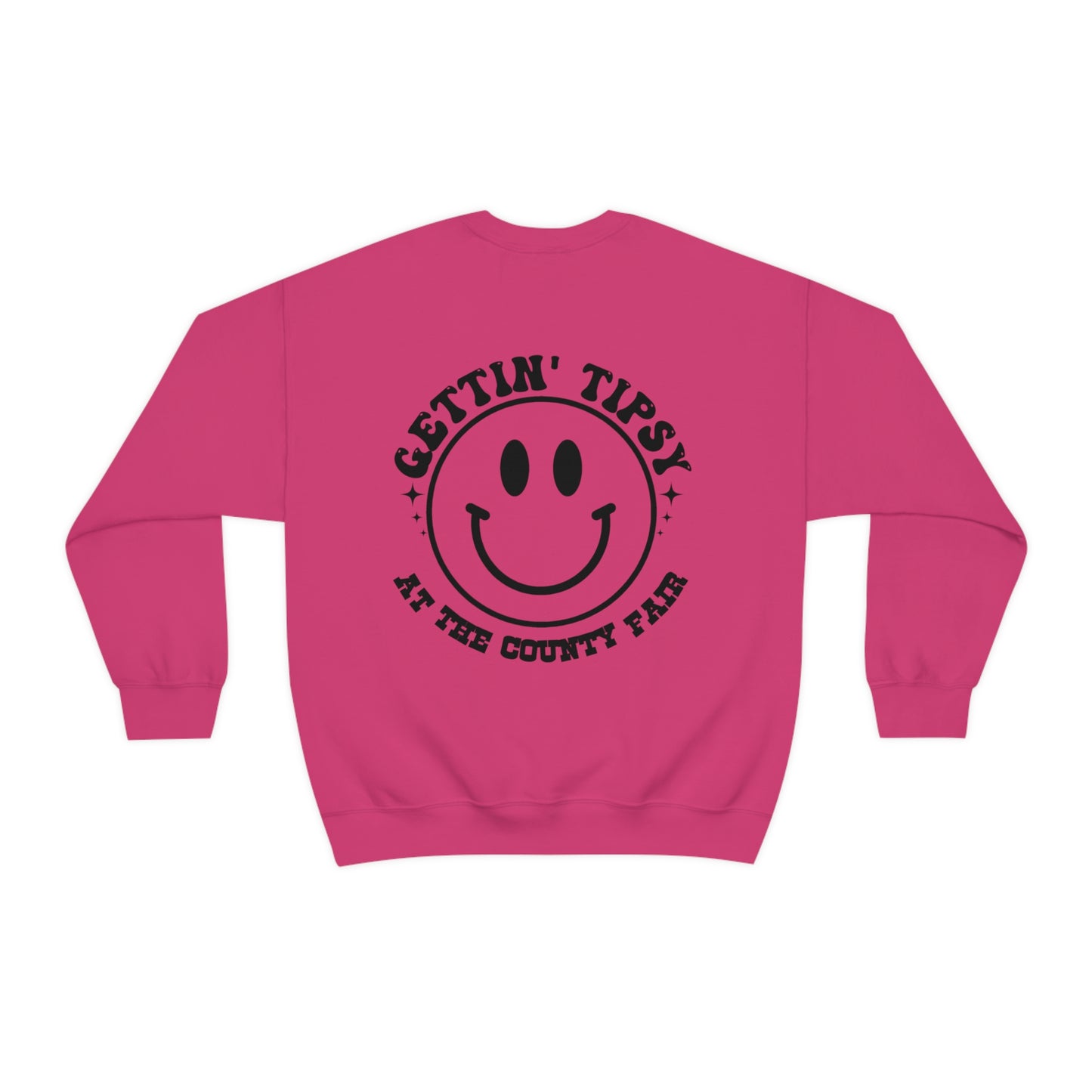 "Gettin' Tipsy at the County Fair" (Front & Back Design) - Unisex Heavy Blend™ Crewneck Sweatshirt