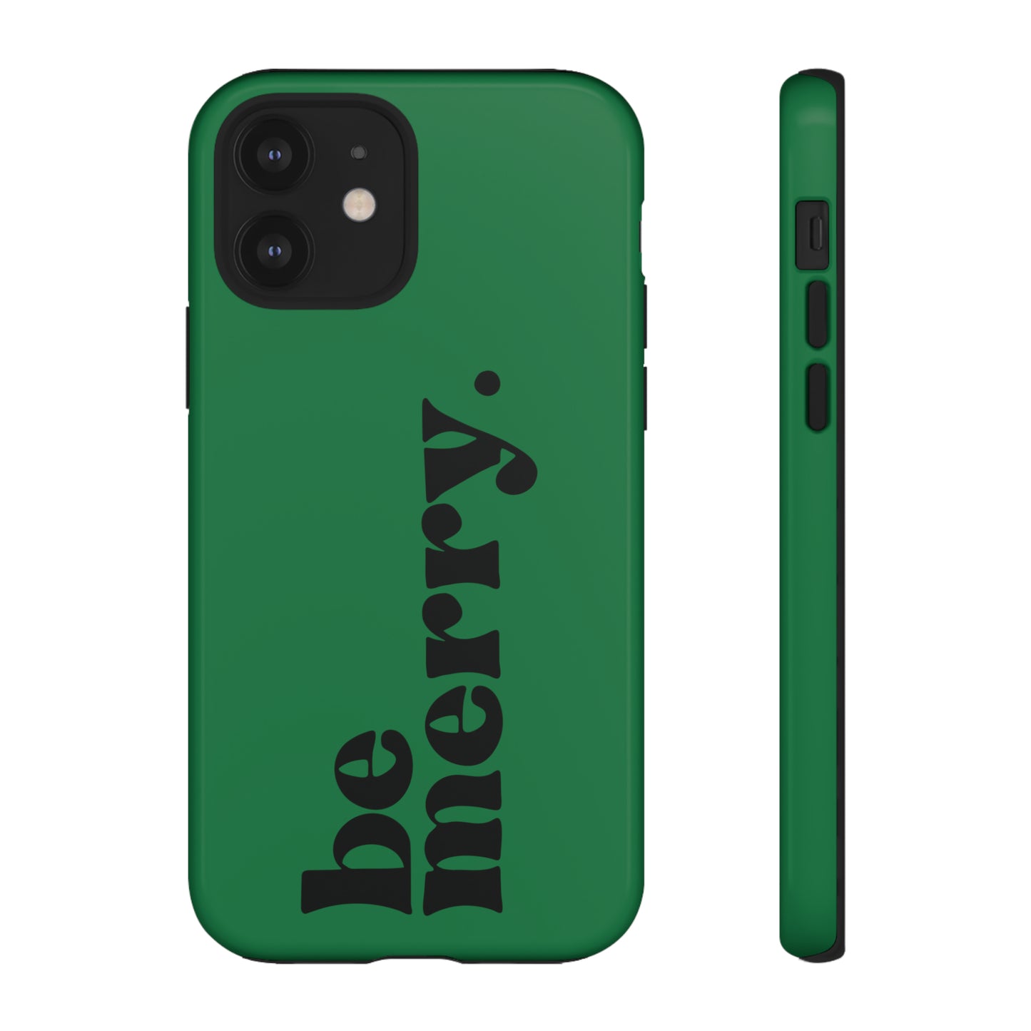 be merry Christmas/ Holiday Apple iPhone Tough Cases