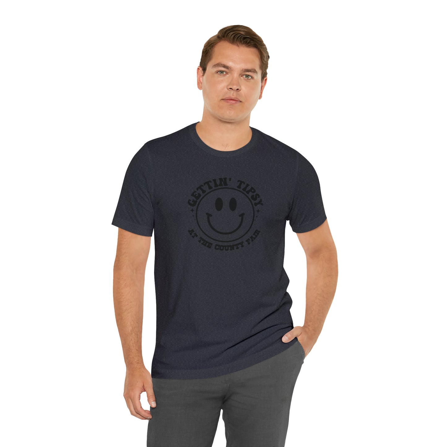 "Gettin' Tipsy at the County Fair" Unisex Jersey Short Sleeve Tee