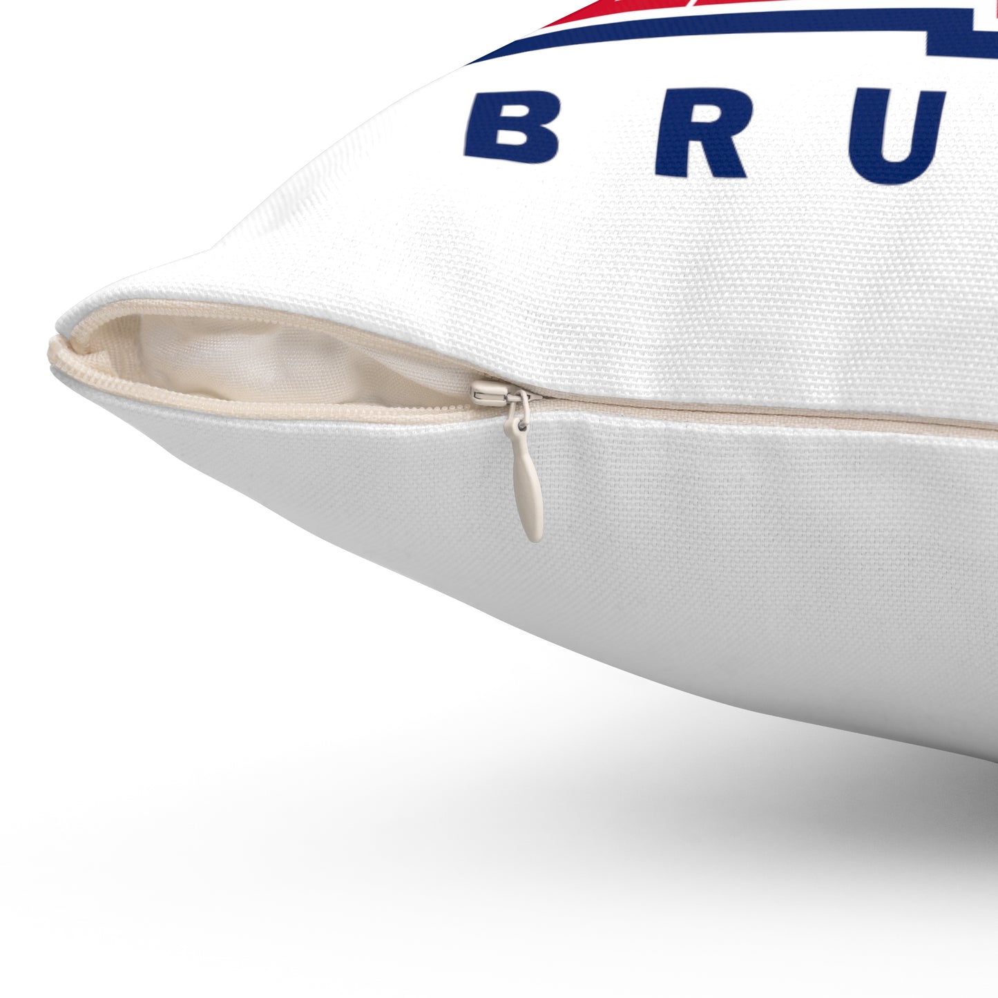 Belmont University Bruins Square Pillow - White