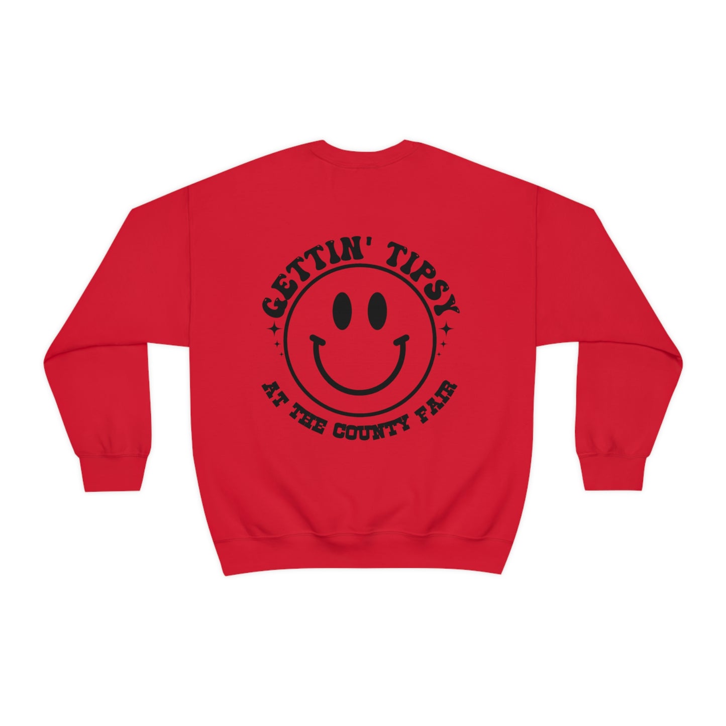 "Gettin' Tipsy at the County Fair" (Front & Back Design) - Unisex Heavy Blend™ Crewneck Sweatshirt