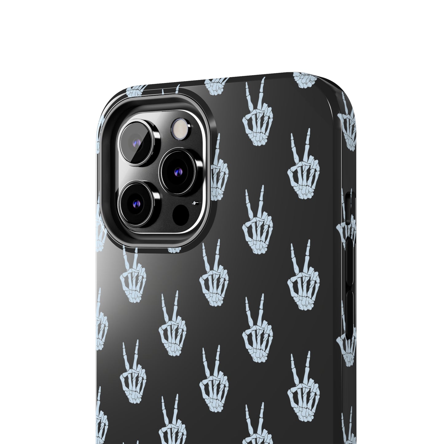 Skeleton Hand Peace Sign Tough Phone Cases