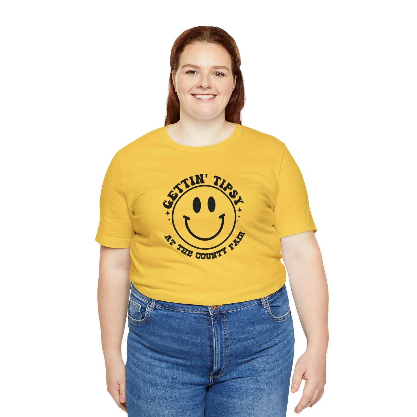 "Gettin' Tipsy at the County Fair" Unisex Jersey Short Sleeve Tee