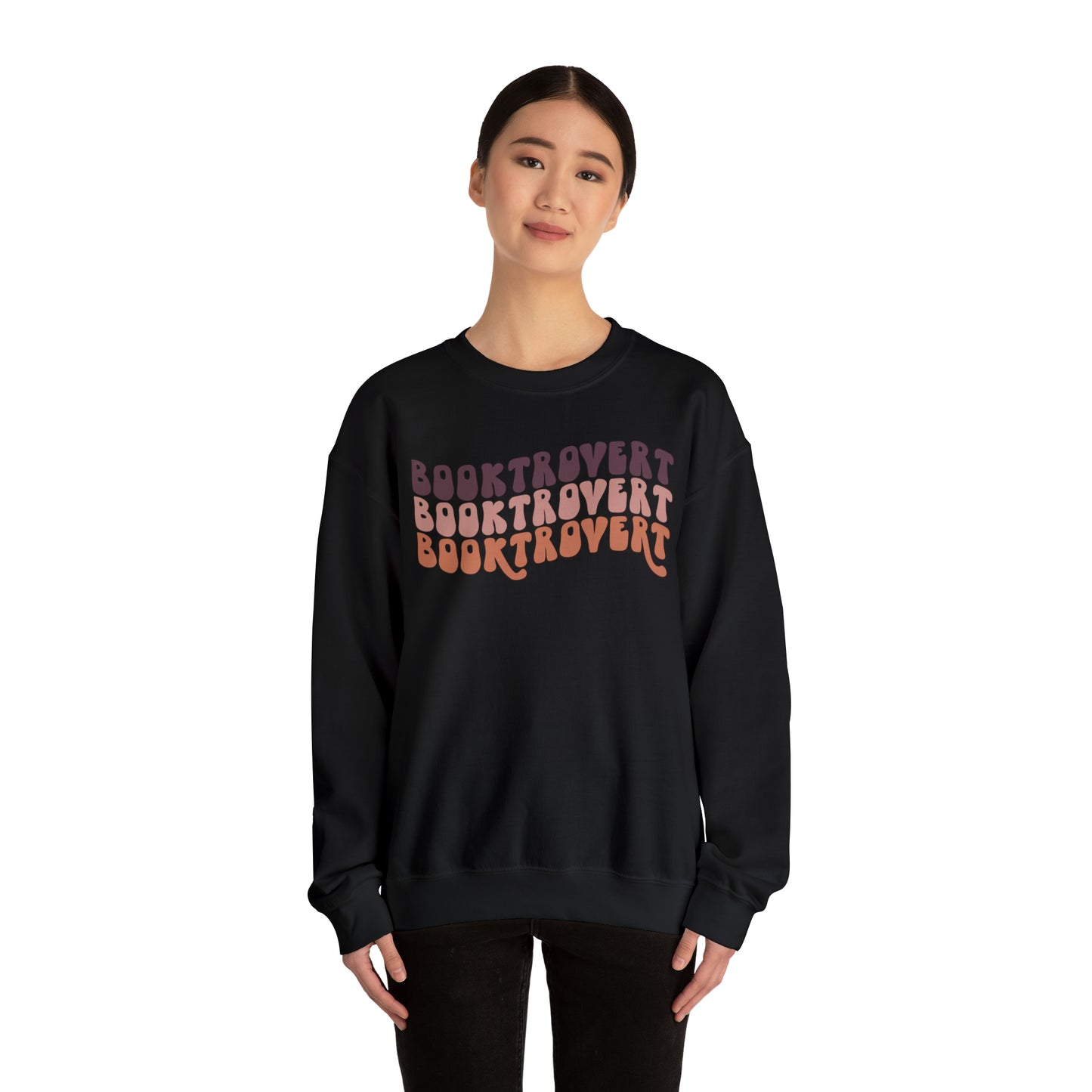 Warm Booktrovert Unisex Heavy Blend Crewneck Sweatshirt
