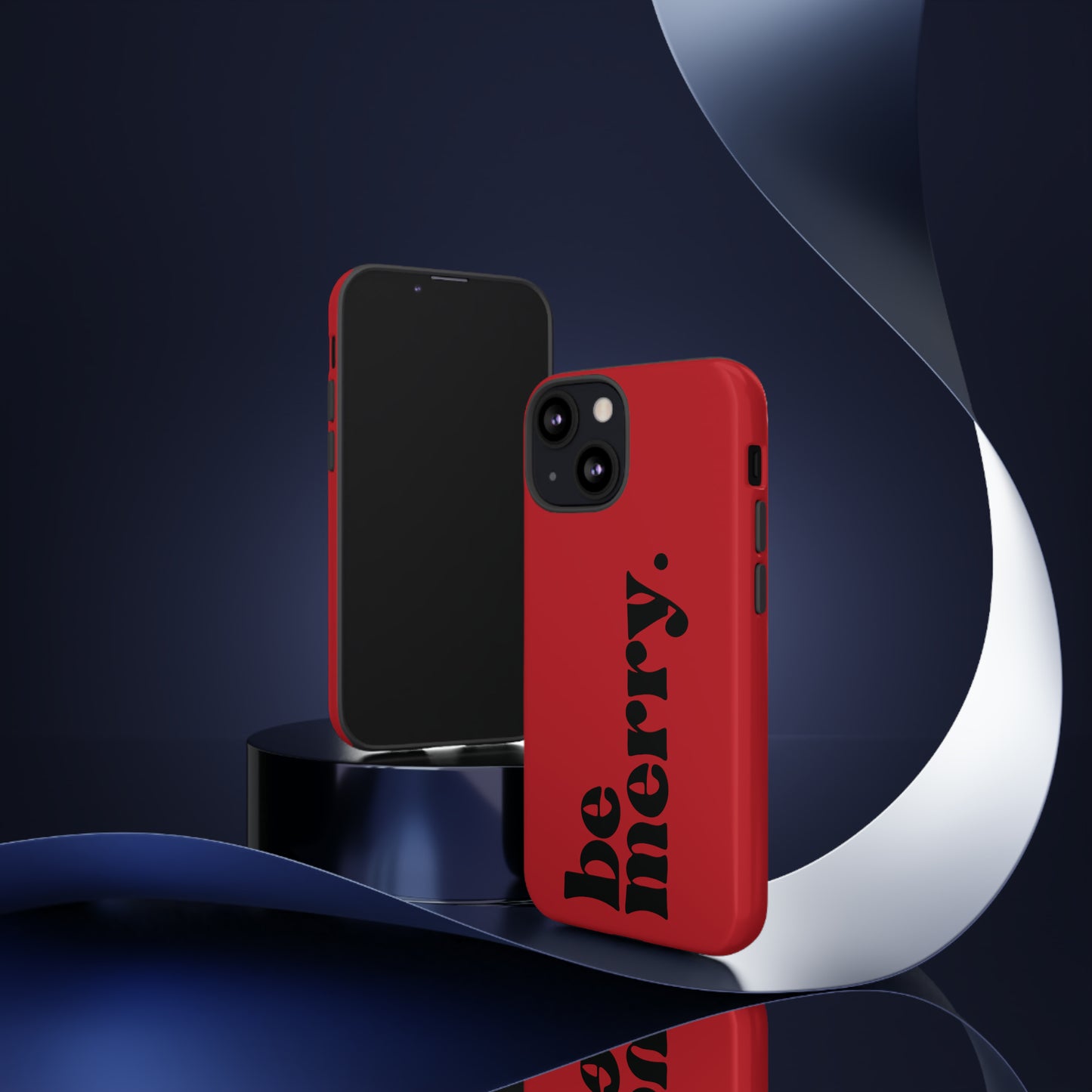 be merry Christmas/ Holiday Apple iPhone Tough Cases