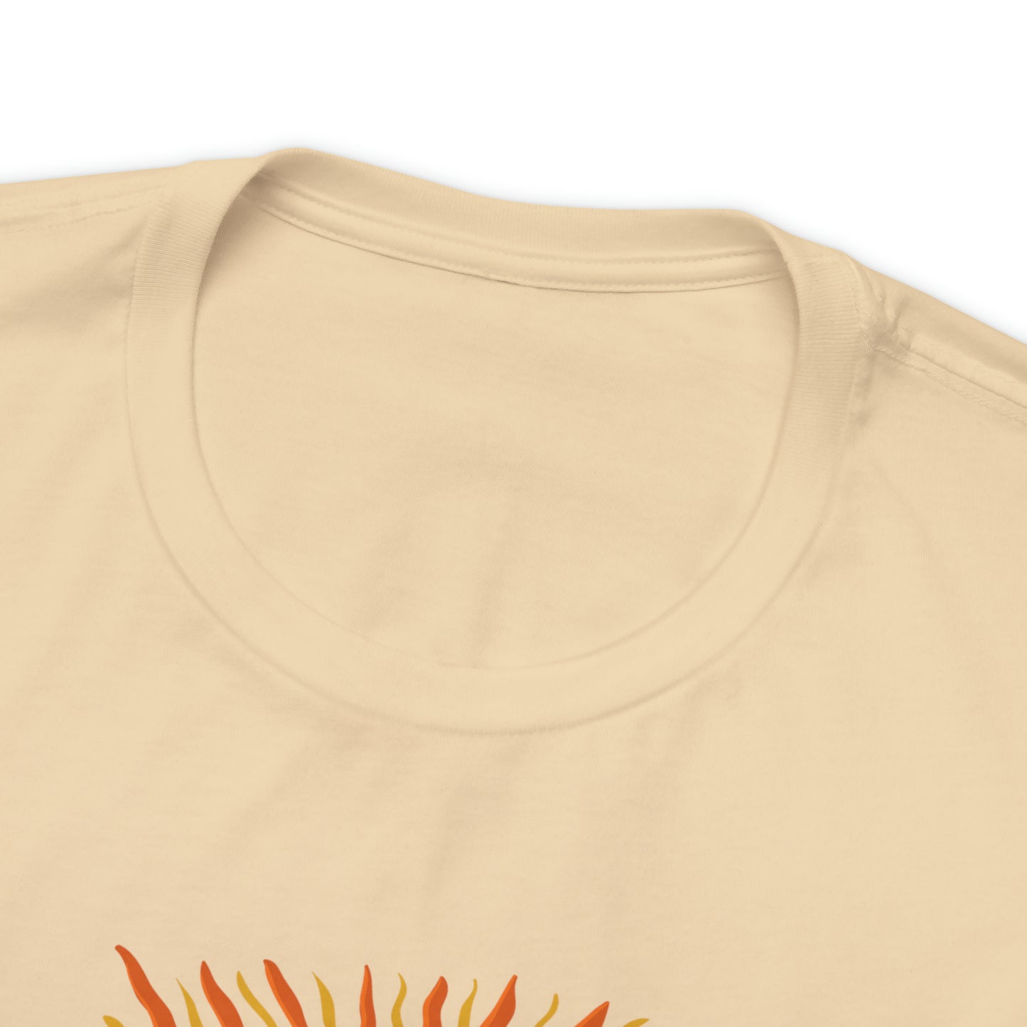 Vintage Mountain Scene with Bronco Unisex Jersey Short Sleeve Tee