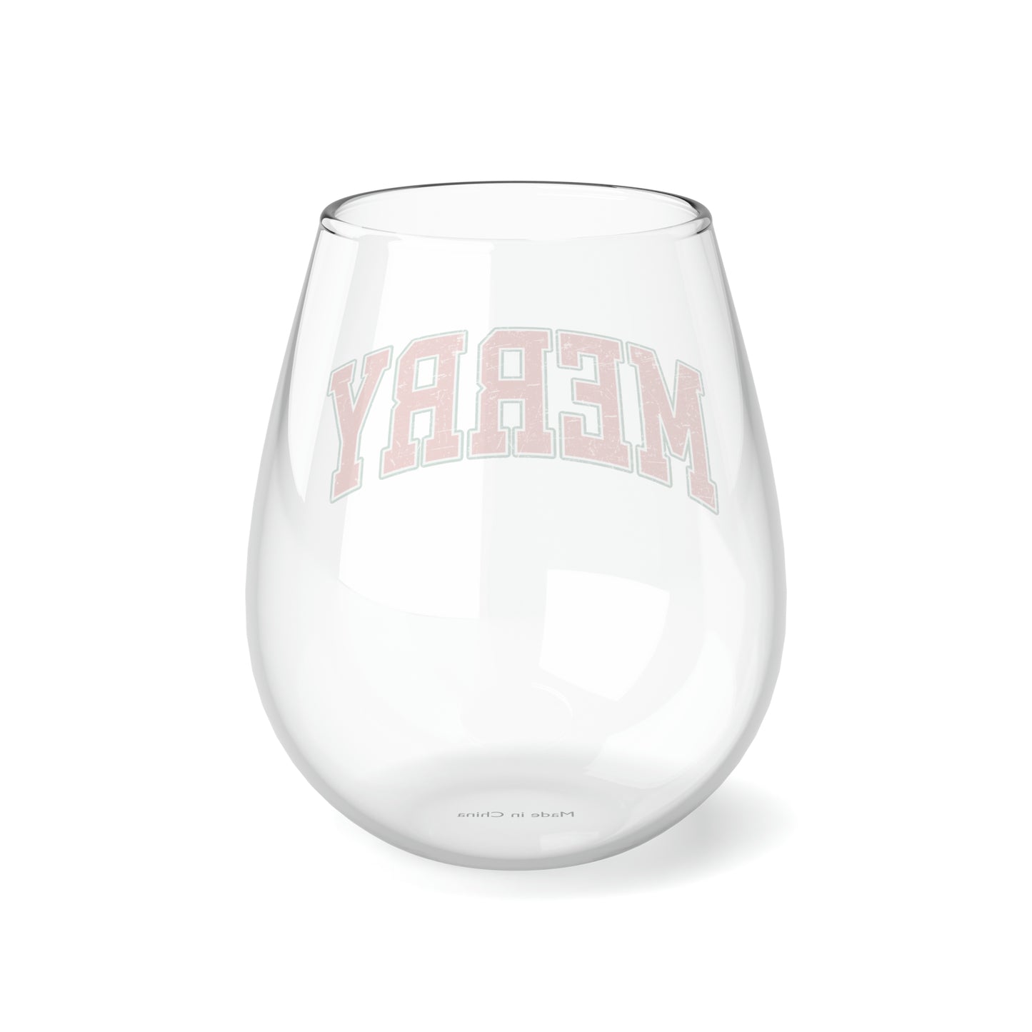 Merry Stemless Wine Glass 11.75oz